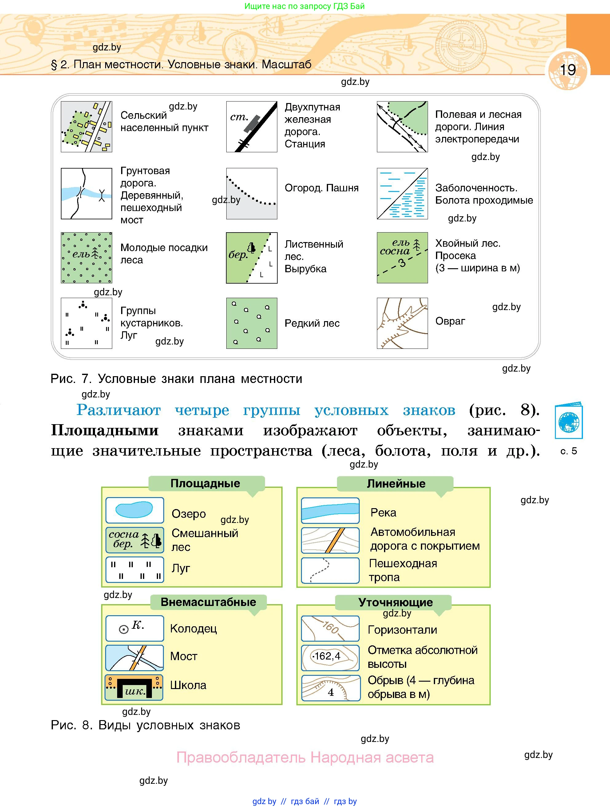 География, 6 класс Учебник, авторы: Кольмакова Елена Генадьевна, Пикулик Валентина Владимировна, издательство Народная асвета, Минск, 2022, страница 19