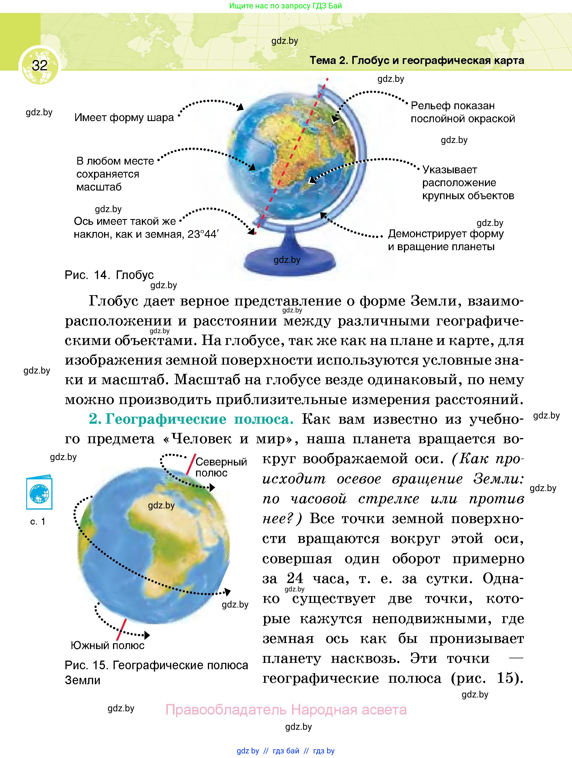 География, 6 класс Учебник, авторы: Кольмакова Елена Генадьевна, Пикулик Валентина Владимировна, издательство Народная асвета, Минск, 2022, страница 32