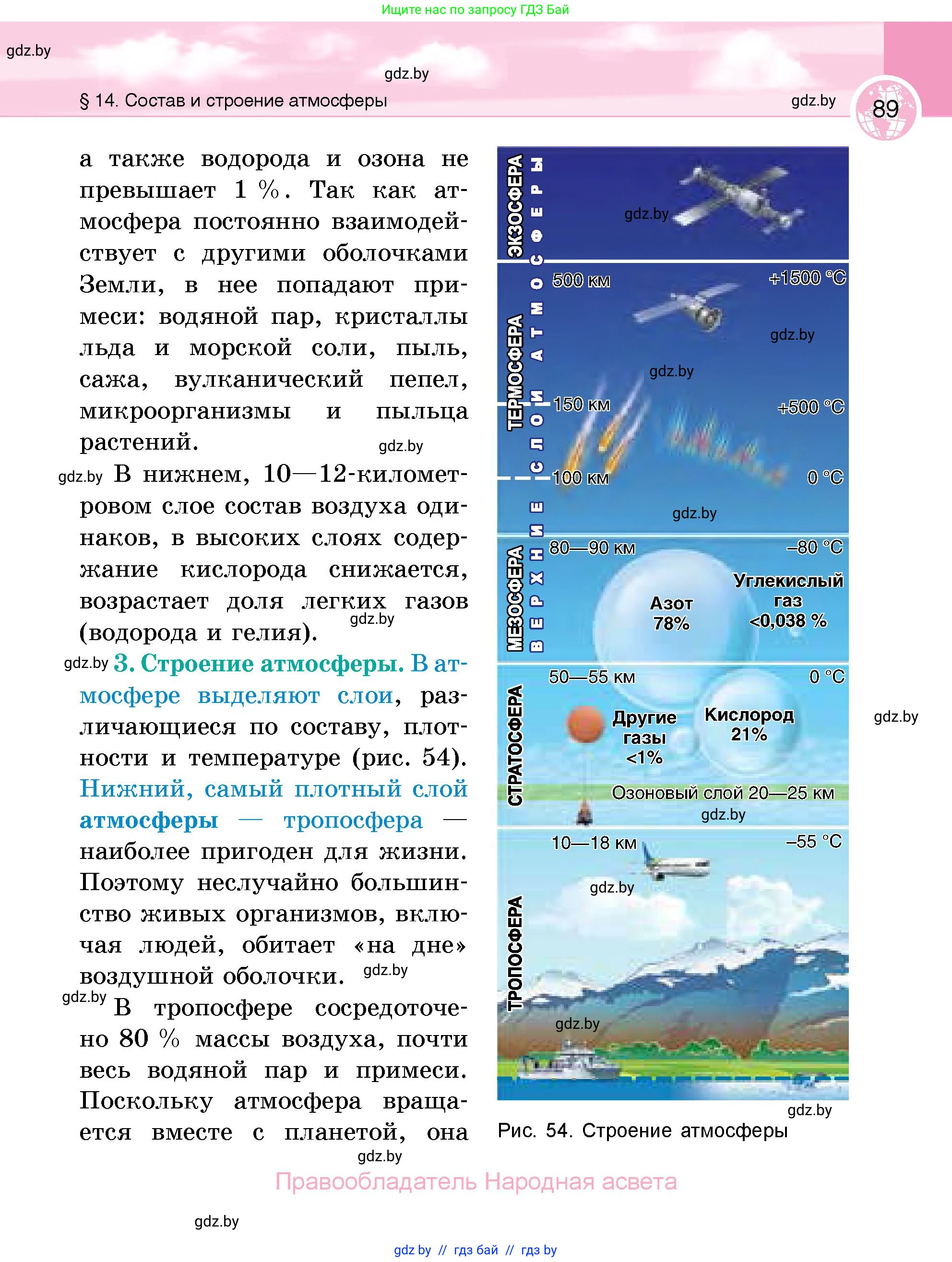 География, 6 класс Учебник, авторы: Кольмакова Елена Генадьевна, Пикулик Валентина Владимировна, издательство Народная асвета, Минск, 2022, страница 89