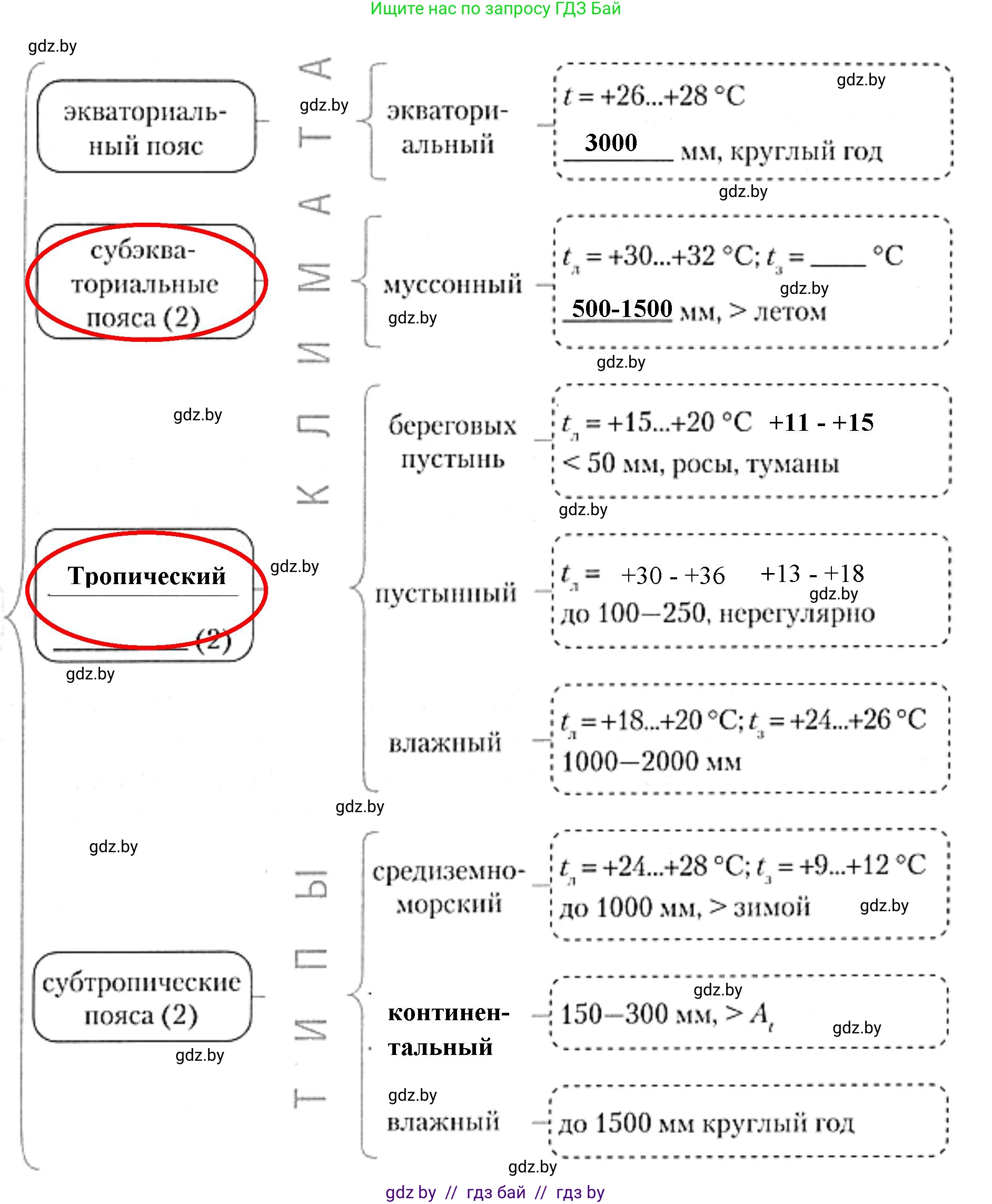 География, 7 класс рабочая тетрадь, авторы: Кольмакова Елена Генадьевна, Сарычева Ольга Владимировна, Тарасенок Елена Николаевна, издательство Аверсэв, Минск, 2024, страница 35, номер 2, Решение