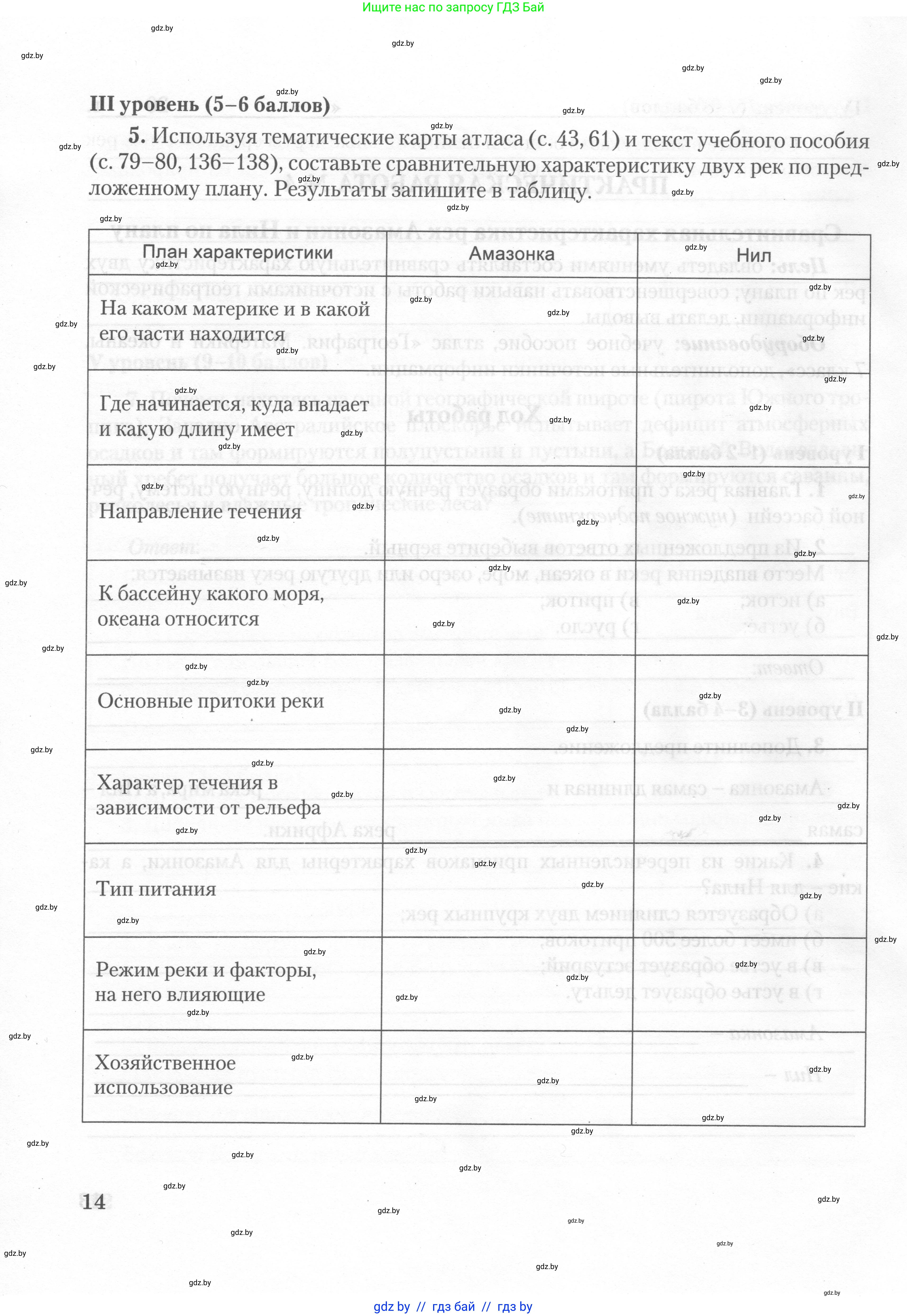 География, 7 класс тетрадь для практических и самостоятельных работ, авторы: Метельский Юрий Михайлович, Чайковская Людмила Ивановна, издательство Сэр-Вит, Минск, 2023, бирюзового цвета, страница 14
