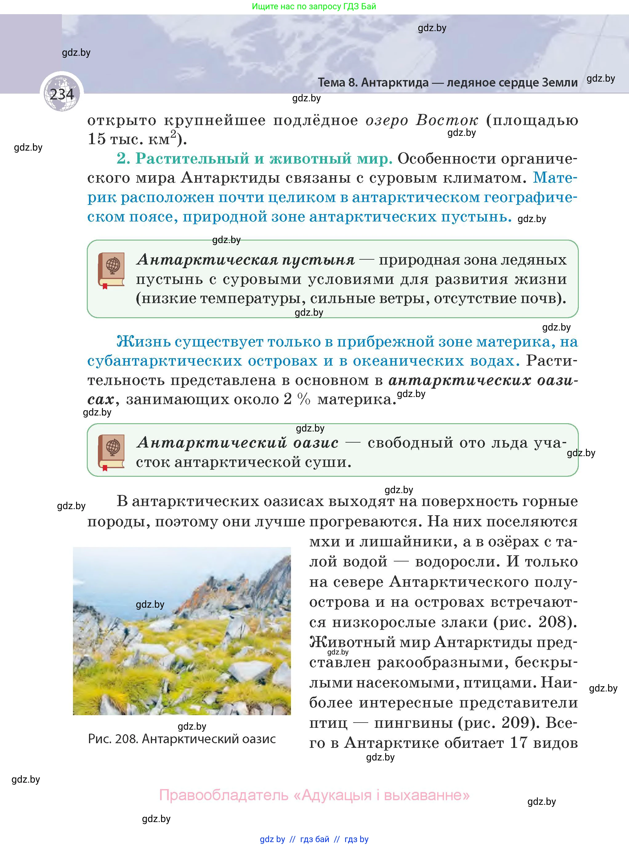 География, 7 класс Учебник, авторы: Кольмакова Елена Генадьевна, Лопух Пётр Степанович, Сарычева Ольга Владимировна, издательство Адукацыя i выхаванне, Минск, 2023, страница 234