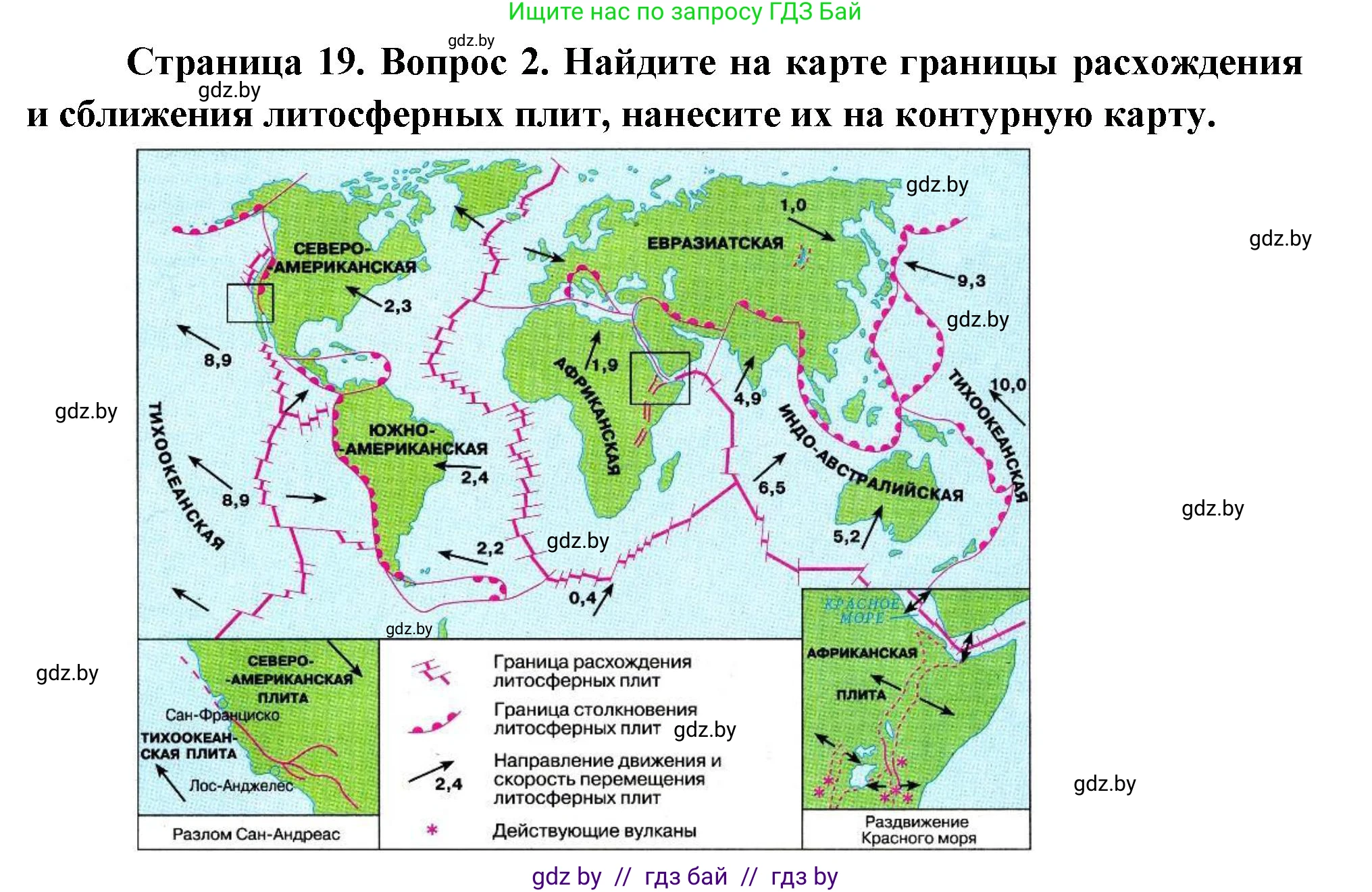 География, 7 класс Учебник, авторы: Кольмакова Елена Генадьевна, Лопух Пётр Степанович, Сарычева Ольга Владимировна, издательство Адукацыя i выхаванне, Минск, 2023, страница 19, номер 2, Решение