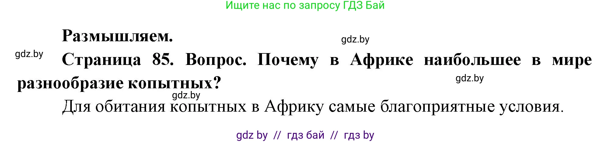 География, 7 класс Учебник, авторы: Кольмакова Елена Генадьевна, Лопух Пётр Степанович, Сарычева Ольга Владимировна, издательство Адукацыя i выхаванне, Минск, 2023, страница 85, Решение