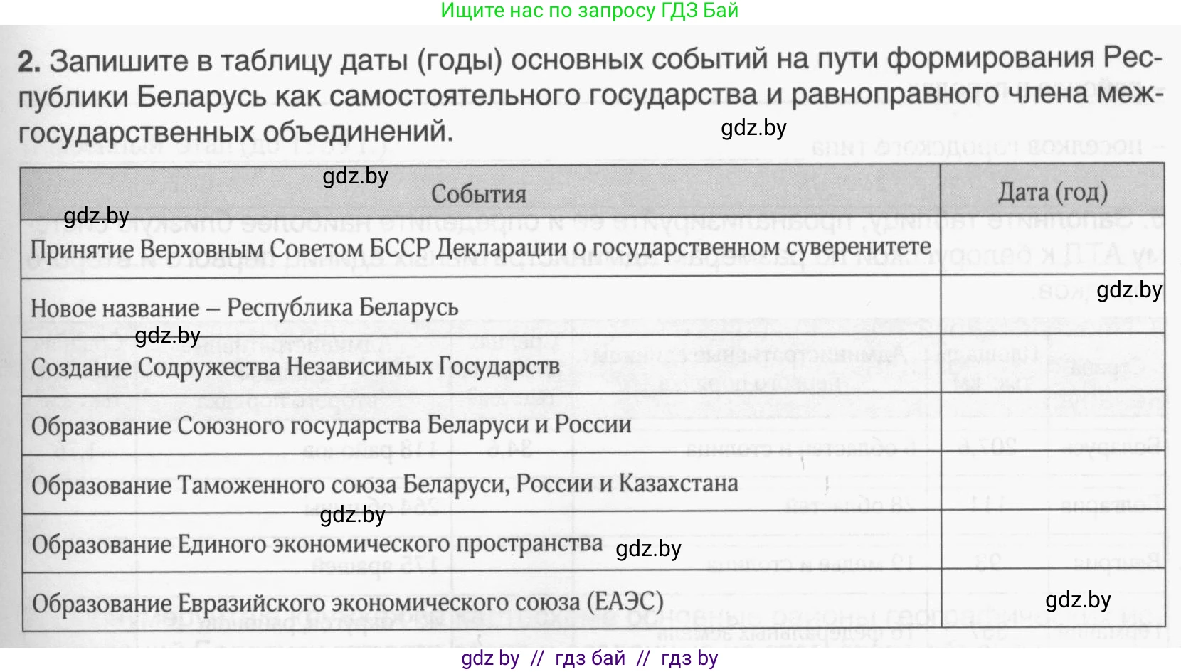 География, 9 класс рабочая тетрадь, авторы: Брилевский Михаил Николаевич, Климович Алеся Владимировна, издательство Белкартография, Минск, 2021, бирюзового цвета, страница 7, номер 2, Условие