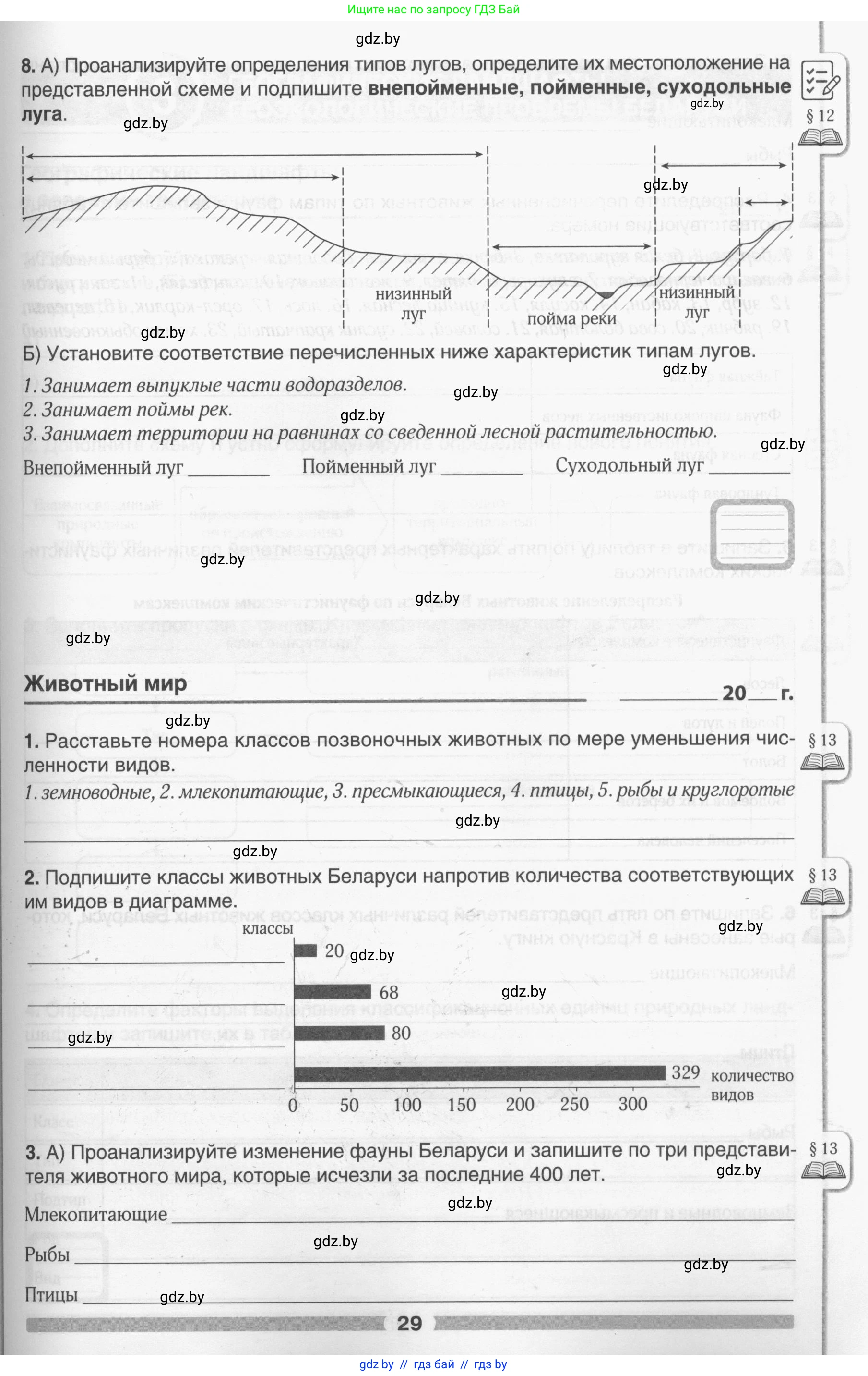 География, 9 класс рабочая тетрадь, авторы: Брилевский Михаил Николаевич, Климович Алеся Владимировна, издательство Белкартография, Минск, 2021, бирюзового цвета, страница 29