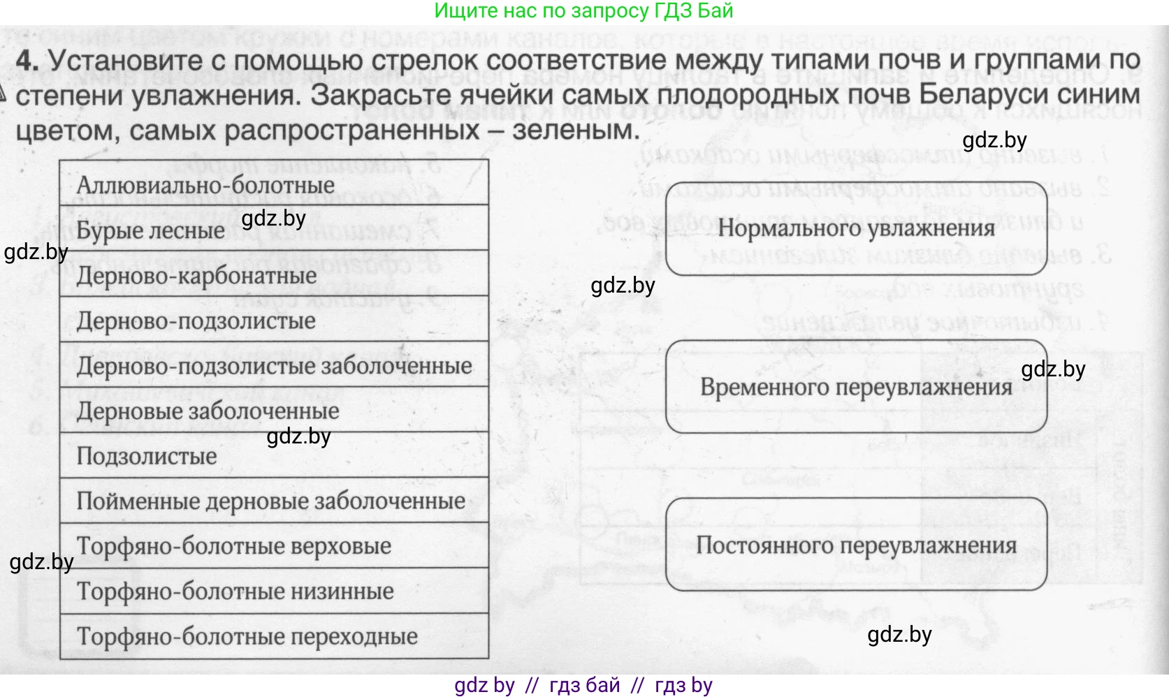 География, 9 класс рабочая тетрадь, авторы: Брилевский Михаил Николаевич, Климович Алеся Владимировна, издательство Белкартография, Минск, 2021, бирюзового цвета, страница 26, номер 4, Условие