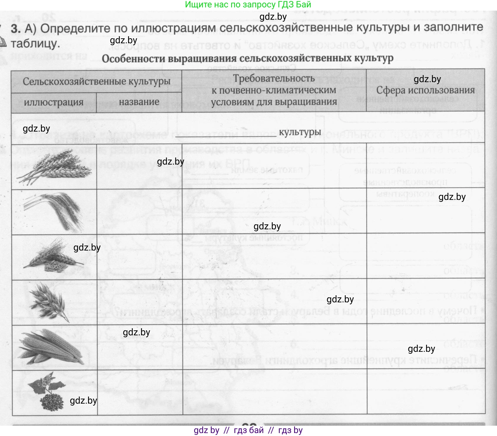 География, 9 класс рабочая тетрадь, авторы: Брилевский Михаил Николаевич, Климович Алеся Владимировна, издательство Белкартография, Минск, 2021, бирюзового цвета, страница 62, номер 3, Условие