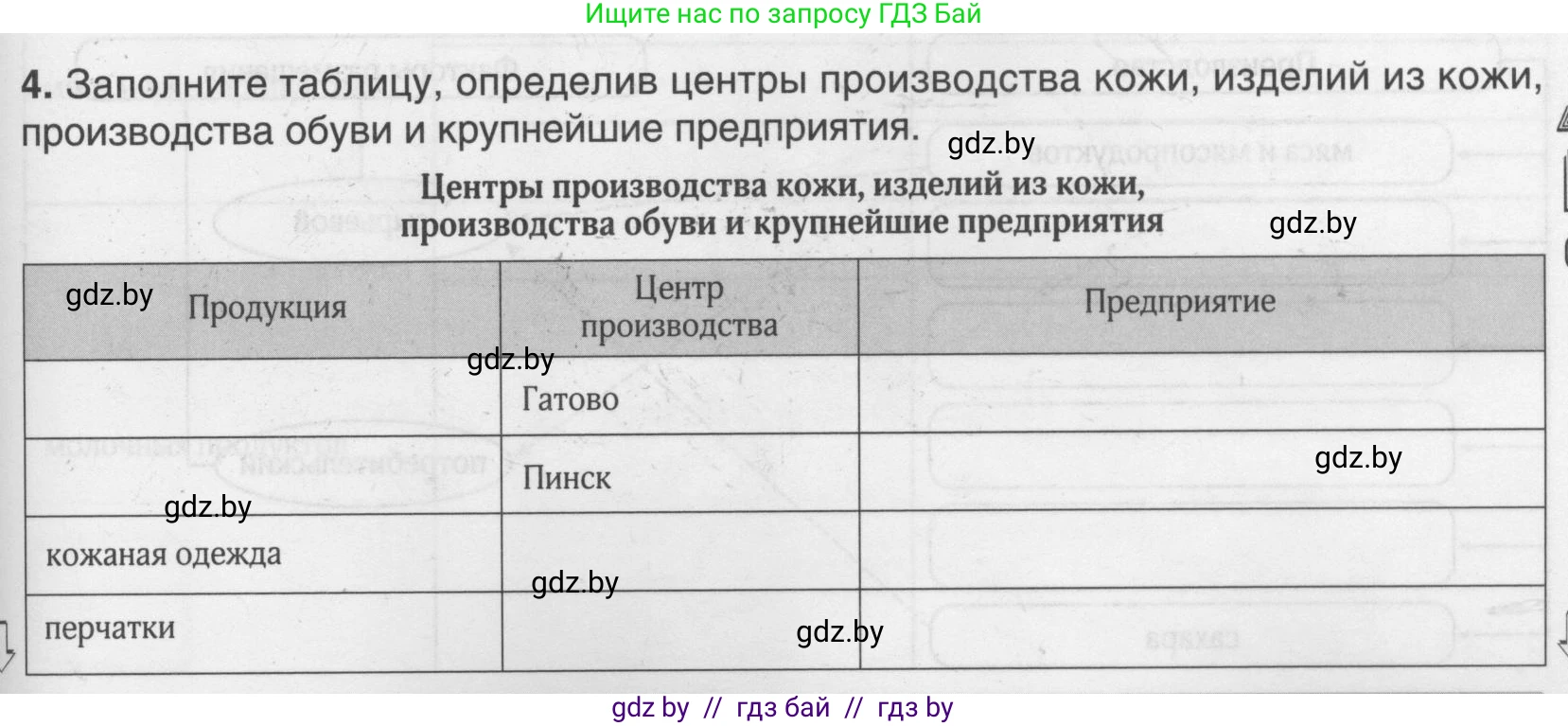 География, 9 класс рабочая тетрадь, авторы: Брилевский Михаил Николаевич, Климович Алеся Владимировна, издательство Белкартография, Минск, 2021, бирюзового цвета, страница 87, номер 4, Условие