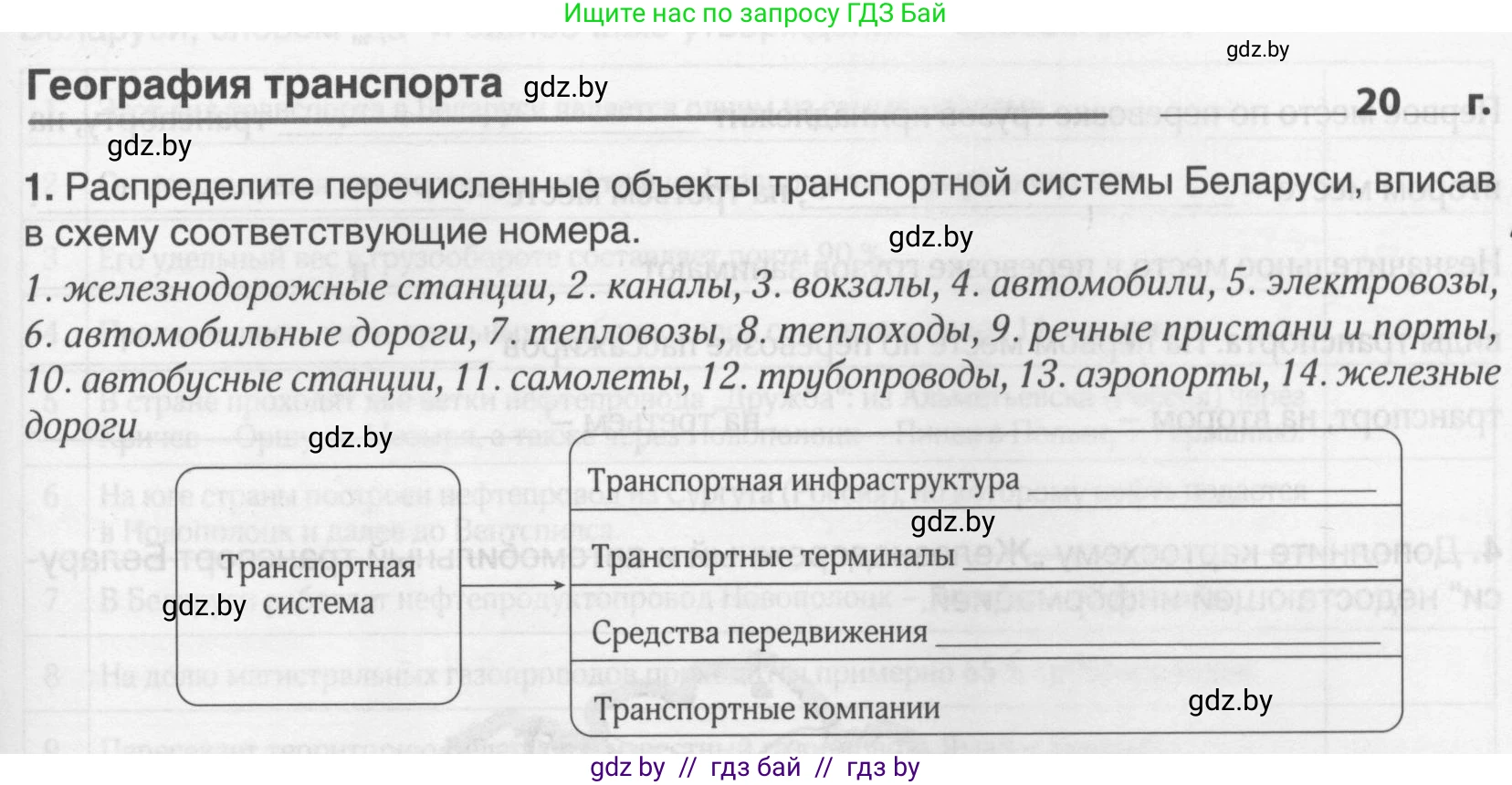География, 9 класс рабочая тетрадь, авторы: Брилевский Михаил Николаевич, Климович Алеся Владимировна, издательство Белкартография, Минск, 2021, бирюзового цвета, страница 95, номер 1, Условие