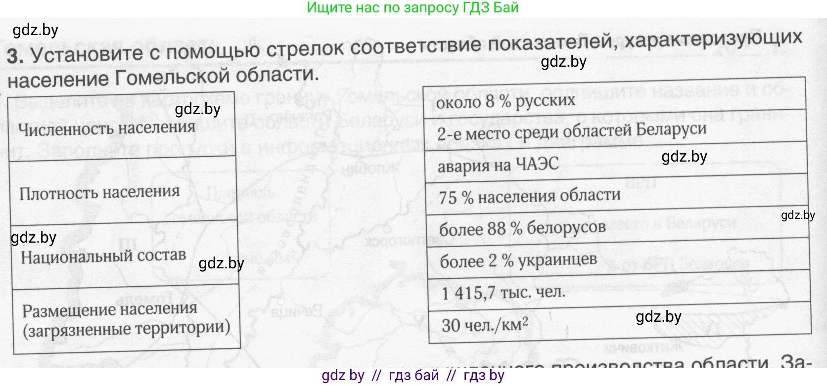 География, 9 класс рабочая тетрадь, авторы: Брилевский Михаил Николаевич, Климович Алеся Владимировна, издательство Белкартография, Минск, 2021, бирюзового цвета, страница 112, номер 3, Условие