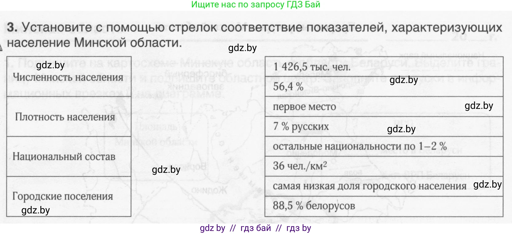 География, 9 класс рабочая тетрадь, авторы: Брилевский Михаил Николаевич, Климович Алеся Владимировна, издательство Белкартография, Минск, 2021, бирюзового цвета, страница 122, номер 3, Условие