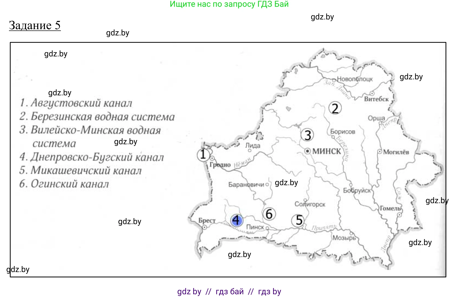 География, 9 класс рабочая тетрадь, авторы: Брилевский Михаил Николаевич, Климович Алеся Владимировна, издательство Белкартография, Минск, 2021, бирюзового цвета, страница 24, номер 5, Решение