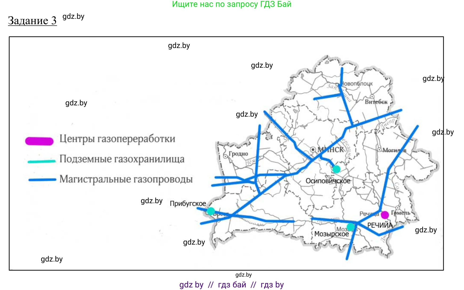 География, 9 класс рабочая тетрадь, авторы: Брилевский Михаил Николаевич, Климович Алеся Владимировна, издательство Белкартография, Минск, 2021, бирюзового цвета, страница 74, номер 3, Решение