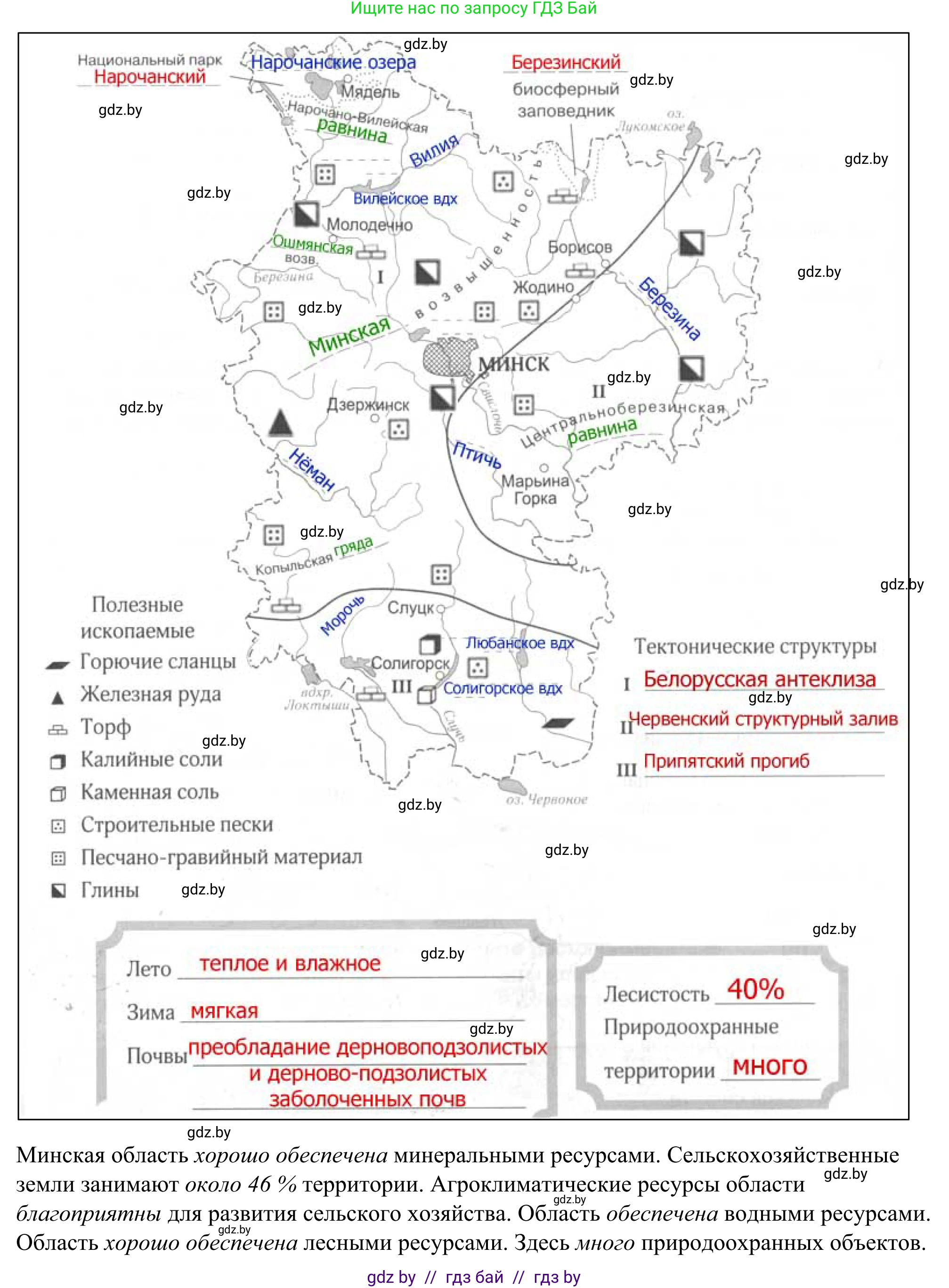География, 9 класс рабочая тетрадь, авторы: Брилевский Михаил Николаевич, Климович Алеся Владимировна, издательство Белкартография, Минск, 2021, бирюзового цвета, страница 120, номер 2, Решение (продолжение 2)