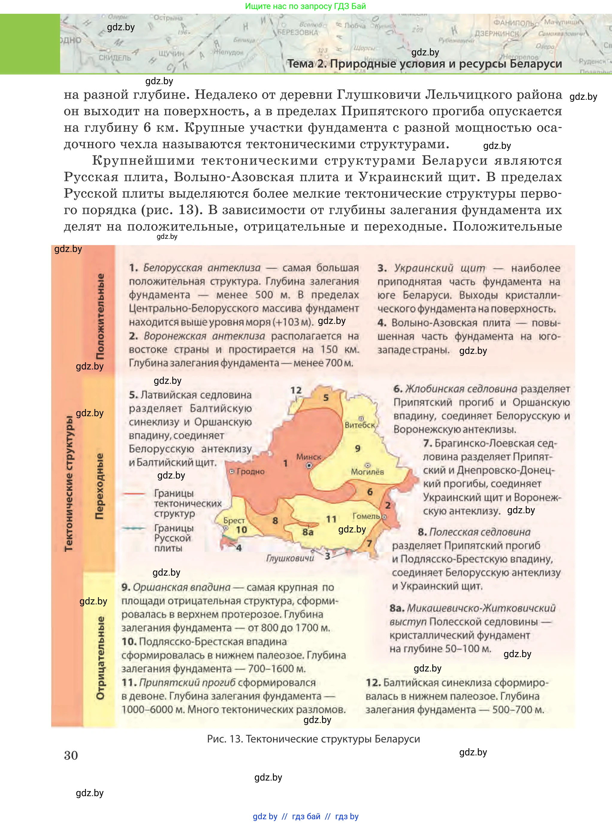 География, 9 класс Учебник, авторы: Брилевский Михаил Николаевич, Климович Алеся Владимировна, издательство Адукацыя i выхаванне, Минск, 2025, страница 30