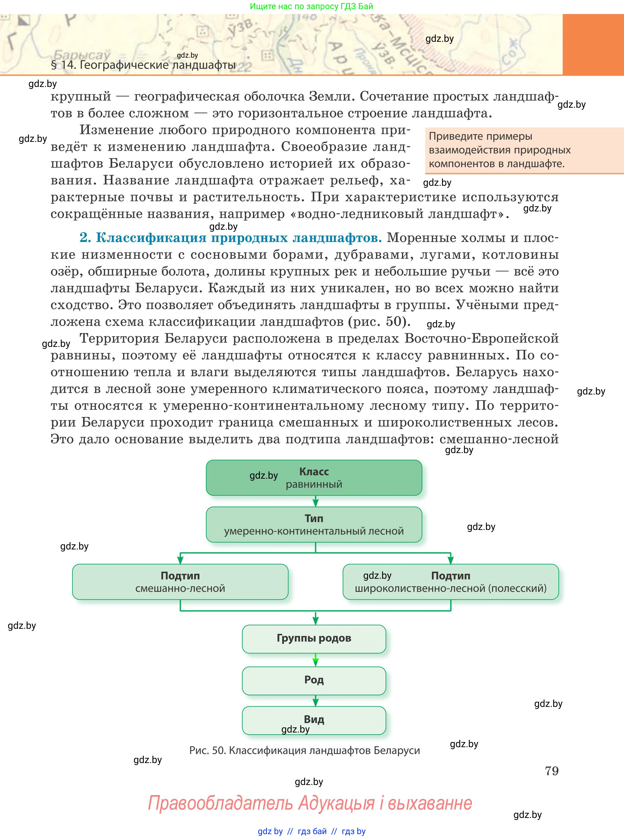 География, 9 класс Учебник, авторы: Брилевский Михаил Николаевич, Климович Алеся Владимировна, издательство Адукацыя i выхаванне, Минск, 2025, страница 79