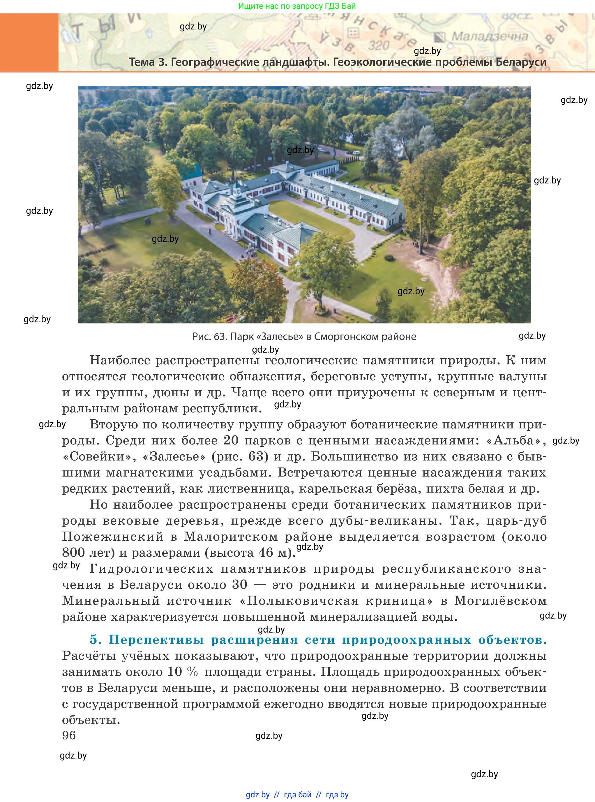География, 9 класс Учебник, авторы: Брилевский Михаил Николаевич, Климович Алеся Владимировна, издательство Адукацыя i выхаванне, Минск, 2025, страница 96