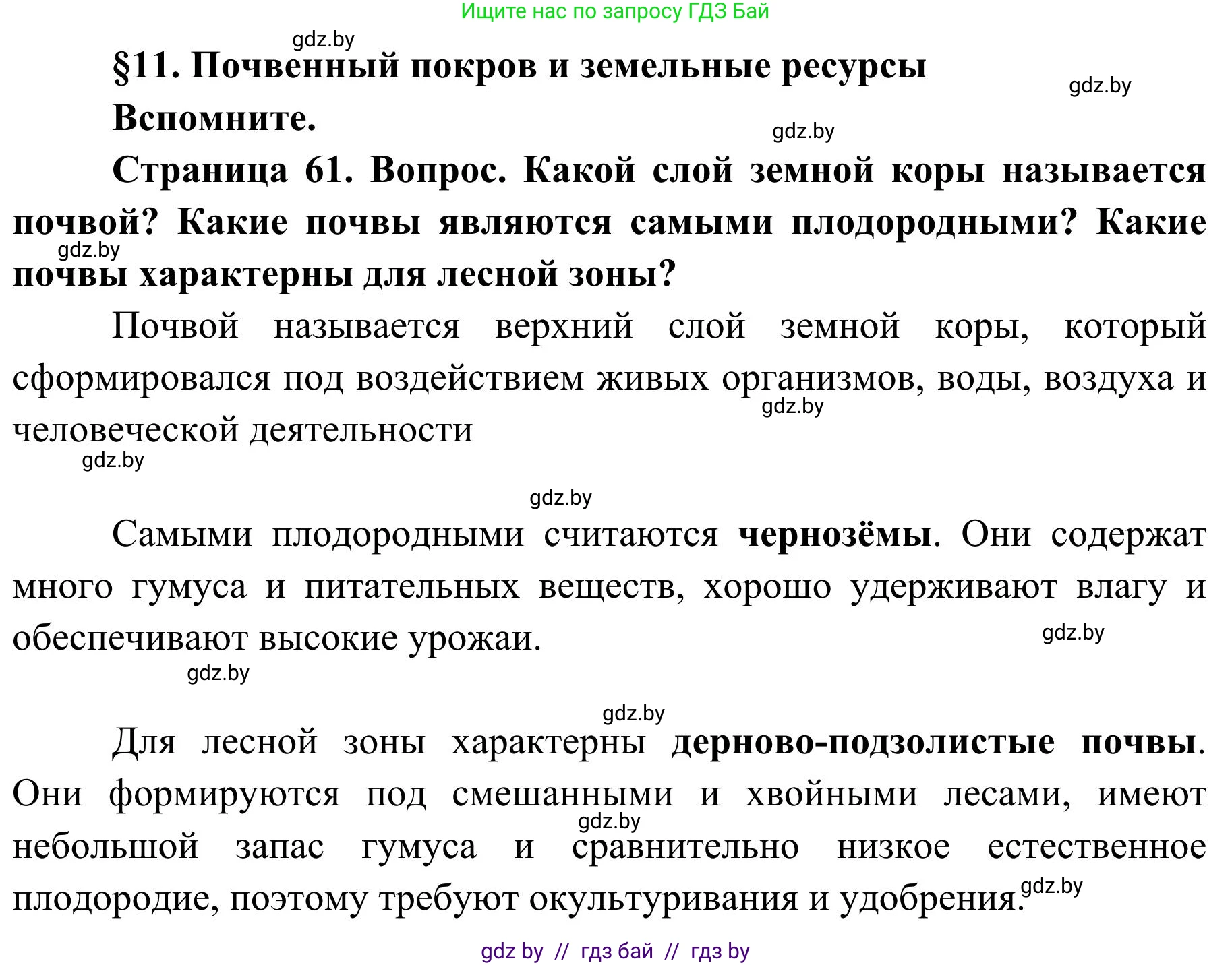 География, 9 класс Учебник, авторы: Брилевский Михаил Николаевич, Климович Алеся Владимировна, издательство Адукацыя i выхаванне, Минск, 2025, страница 61, Решение 2025