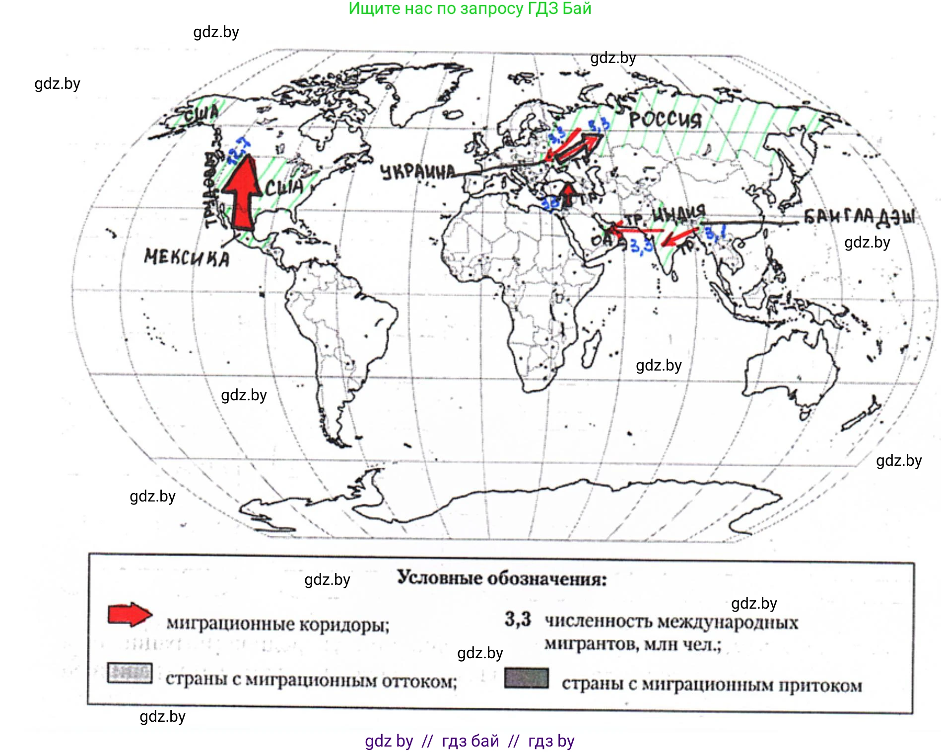 География, 10 класс рабочая тетрадь, авторы: Кольмакова Елена Генадьевна, Пикулик Валентина Владимировна, Сарычева Ольга Владимировна, издательство Аверсэв, Минск, 2020, бирюзового цвета, страница 38, номер 3, Решение