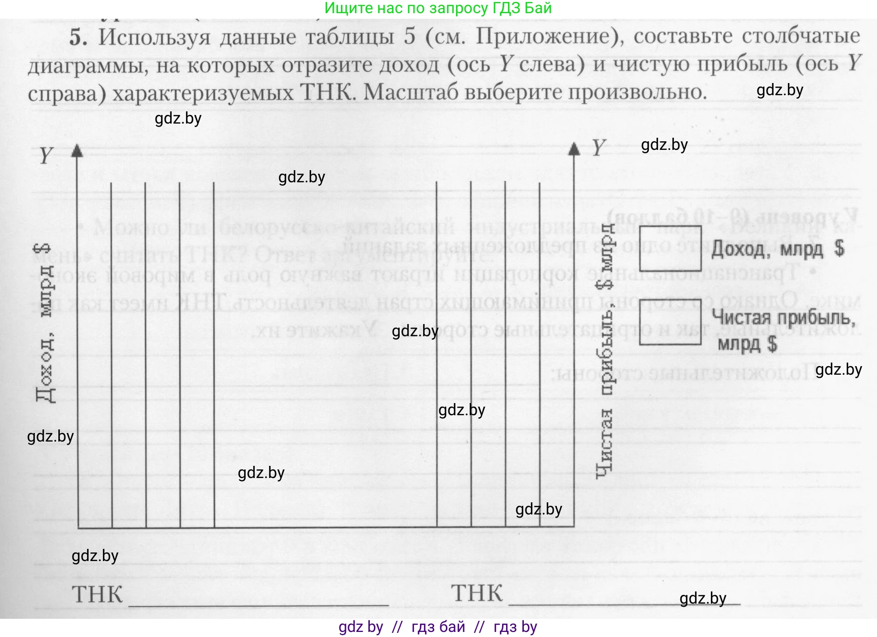 География, 10 класс тетрадь для практических и самостоятельных работ, автор: Метельский Юрий Михайлович, издательство Сэр-Вит, Минск, 2020, салатового цвета, страница 13, номер 5, Условие
