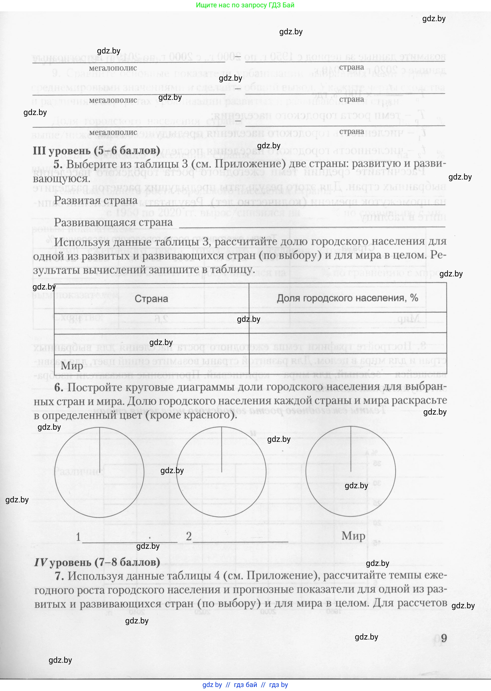 География, 10 класс тетрадь для практических и самостоятельных работ, автор: Метельский Юрий Михайлович, издательство Сэр-Вит, Минск, 2020, салатового цвета, страница 9