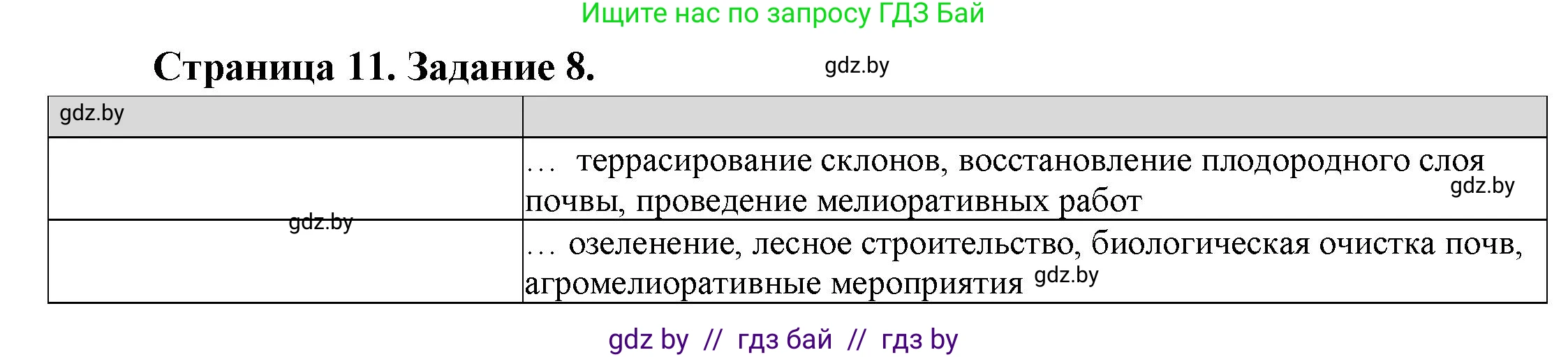 География, 11 класс Тетрадь для практических работ и индивидуальных заданий, авторы: Витченко Александр Николаевич, Антипова Екатерина Анатольевна, Станкевич Наталья Григорьевна, издательство Аверсэв, Минск, 2022, страница 11, номер 8*, Решение