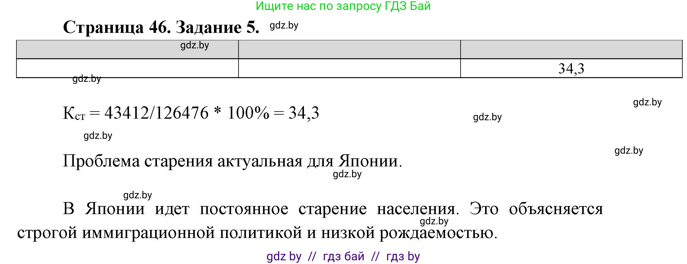 География, 11 класс Тетрадь для практических работ и индивидуальных заданий, авторы: Витченко Александр Николаевич, Антипова Екатерина Анатольевна, Станкевич Наталья Григорьевна, издательство Аверсэв, Минск, 2022, страница 46, номер 5*, Решение
