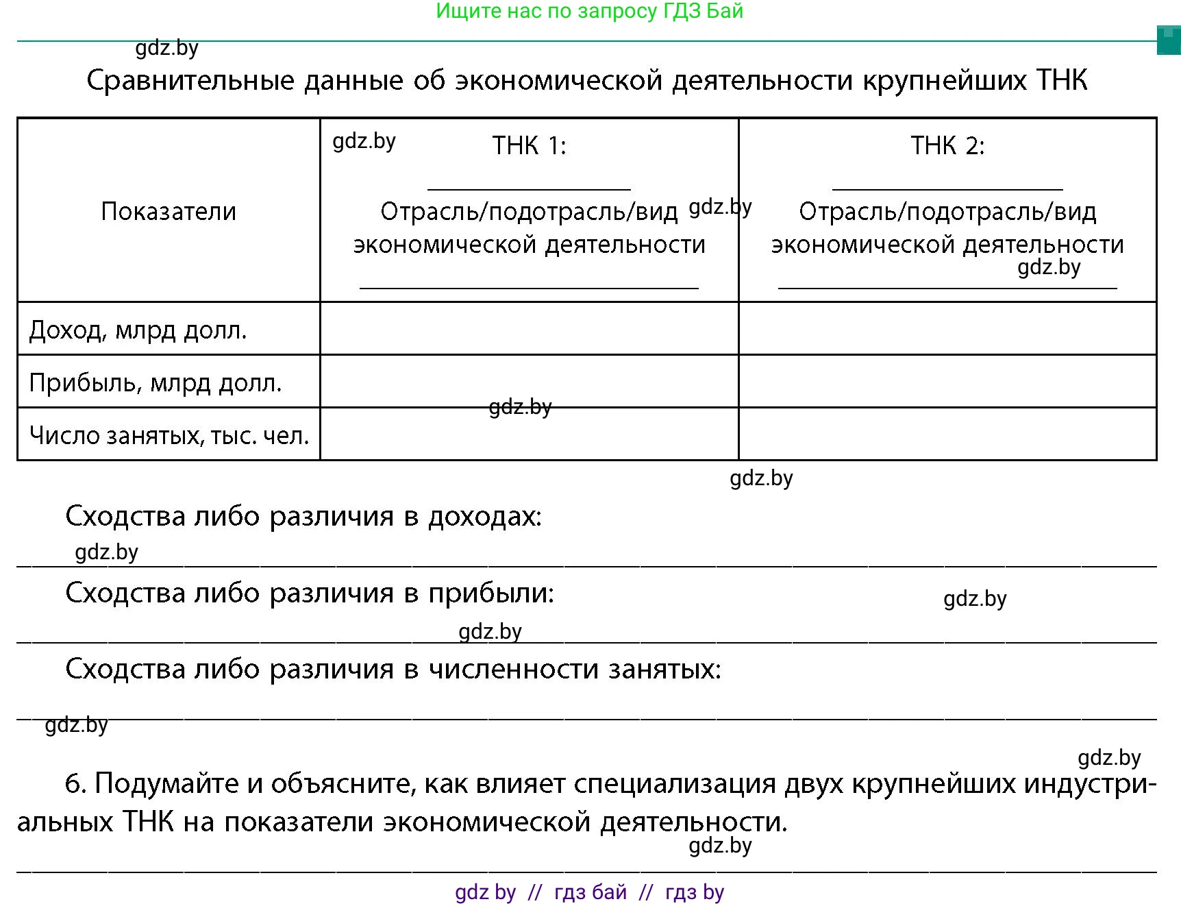 География, 10 класс Учебник, авторы: Антипова Екатерина Анатольевна, Гузова Ольга Николаевна, издательство Адукацыя i выхаванне, Минск, 2026, страница 211, Условие (продолжение 3)