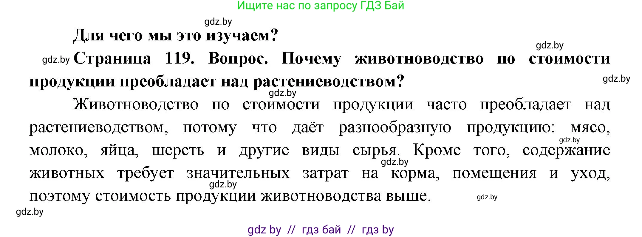 География, 10 класс Учебник, авторы: Антипова Екатерина Анатольевна, Гузова Ольга Николаевна, издательство Адукацыя i выхаванне, Минск, 2026, страница 119, Решение