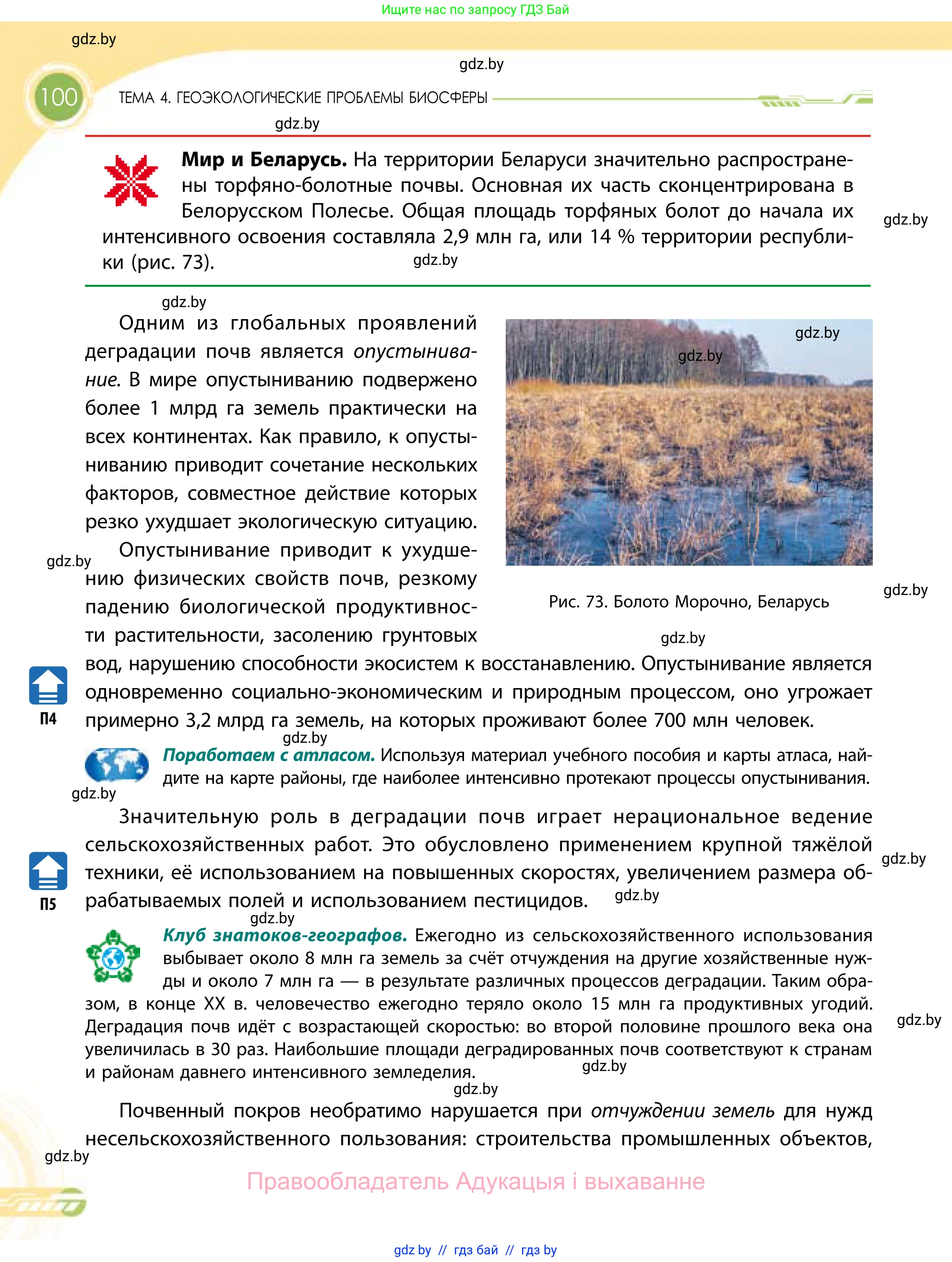 География, 11 класс Учебник, авторы: Витченко Александр Николаевич, Антипова Екатерина Анатольевна, Гузова Ольга Николаевна, издательство Адукацыя i выхаванне, Минск, 2021, страница 100
