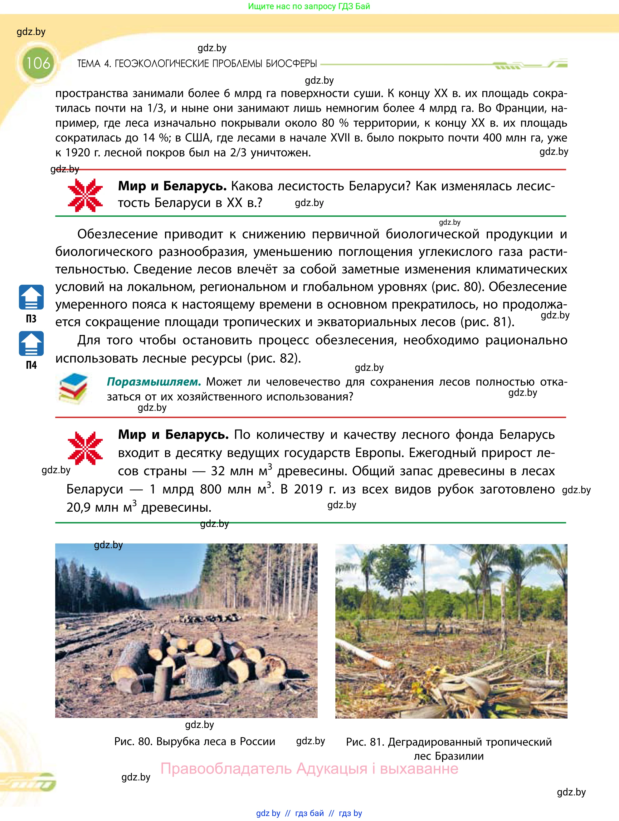 География, 11 класс Учебник, авторы: Витченко Александр Николаевич, Антипова Екатерина Анатольевна, Гузова Ольга Николаевна, издательство Адукацыя i выхаванне, Минск, 2021, страница 106