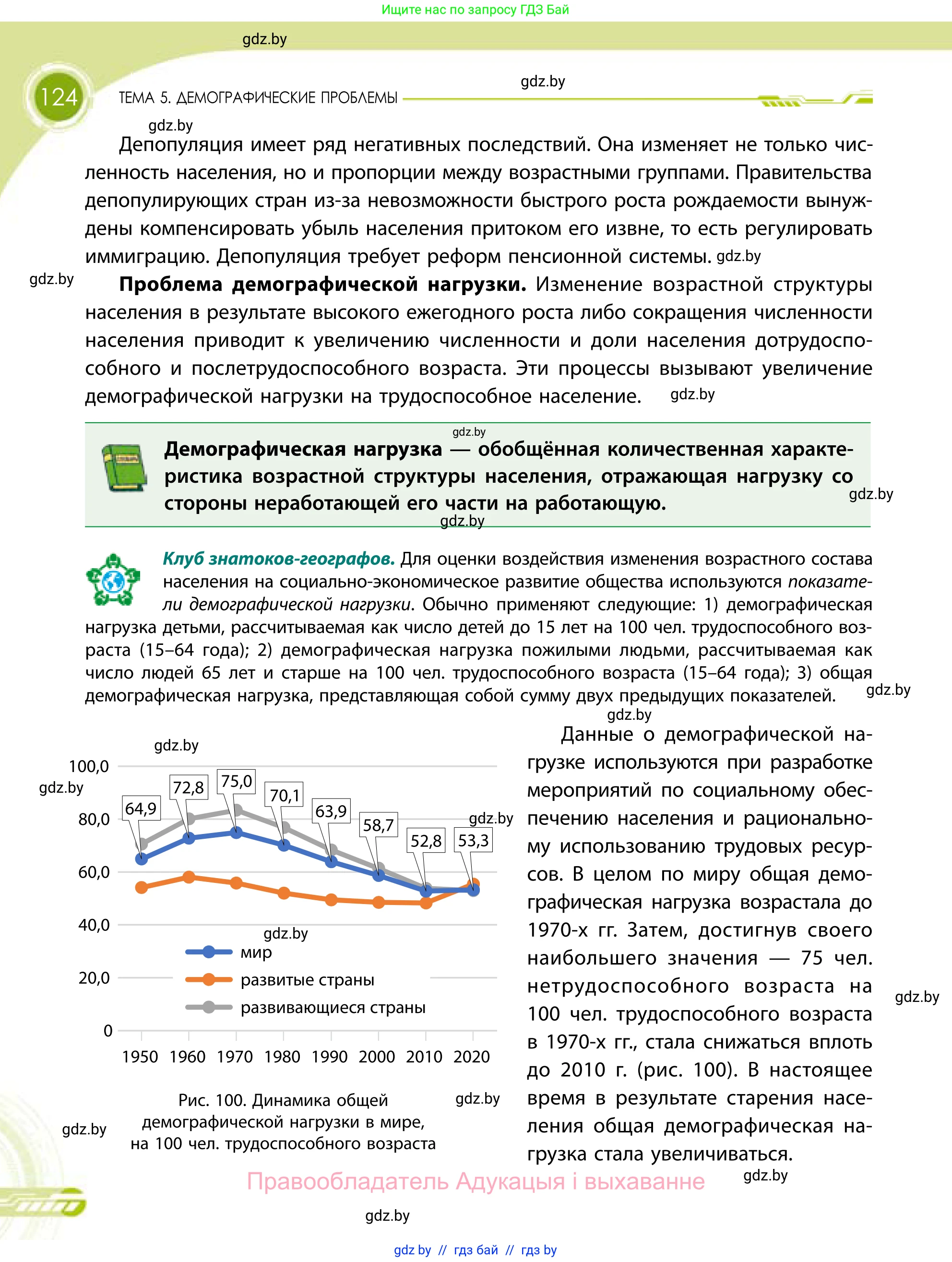 География, 11 класс Учебник, авторы: Витченко Александр Николаевич, Антипова Екатерина Анатольевна, Гузова Ольга Николаевна, издательство Адукацыя i выхаванне, Минск, 2021, страница 124