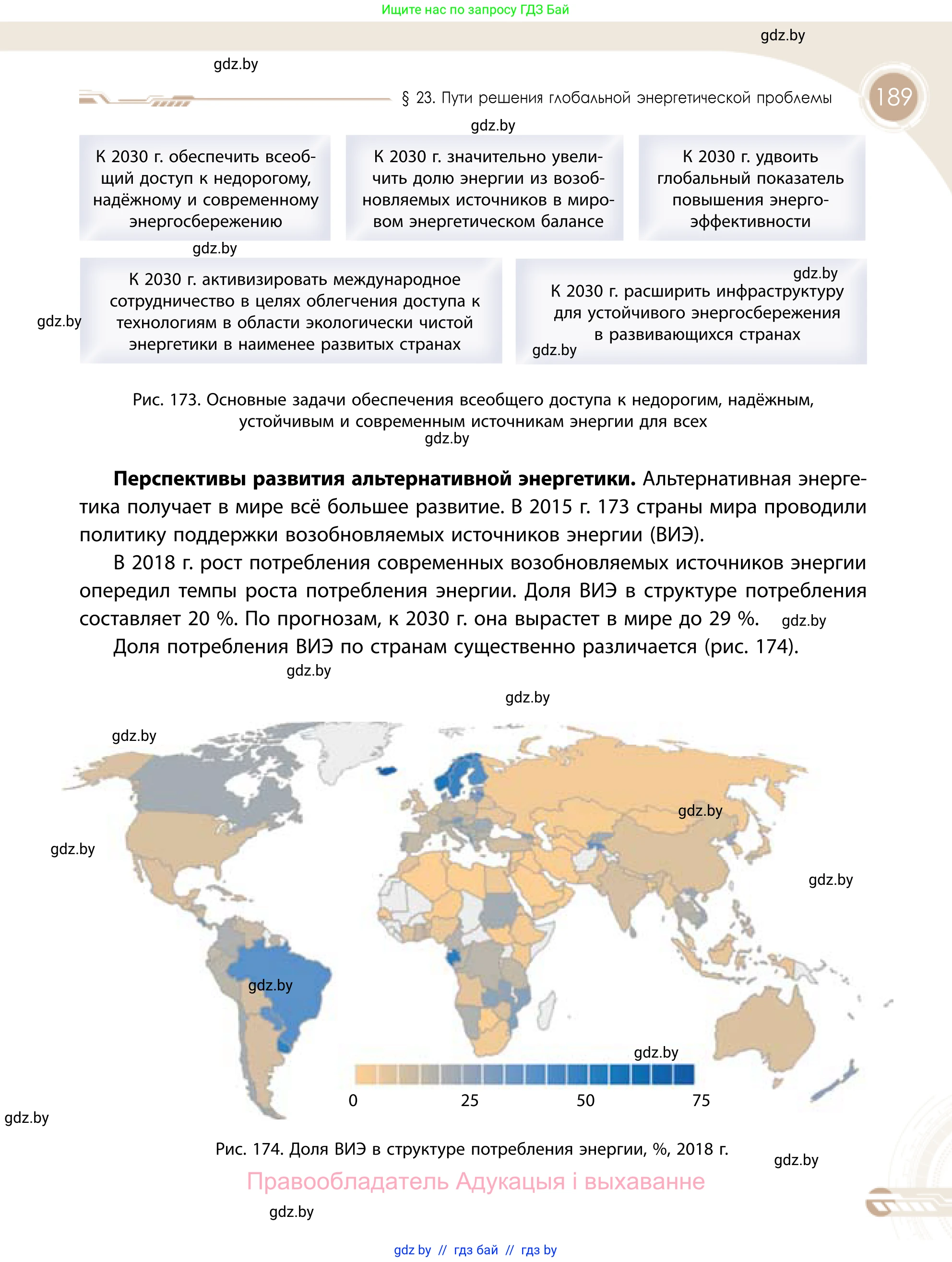 География, 11 класс Учебник, авторы: Витченко Александр Николаевич, Антипова Екатерина Анатольевна, Гузова Ольга Николаевна, издательство Адукацыя i выхаванне, Минск, 2021, страница 189