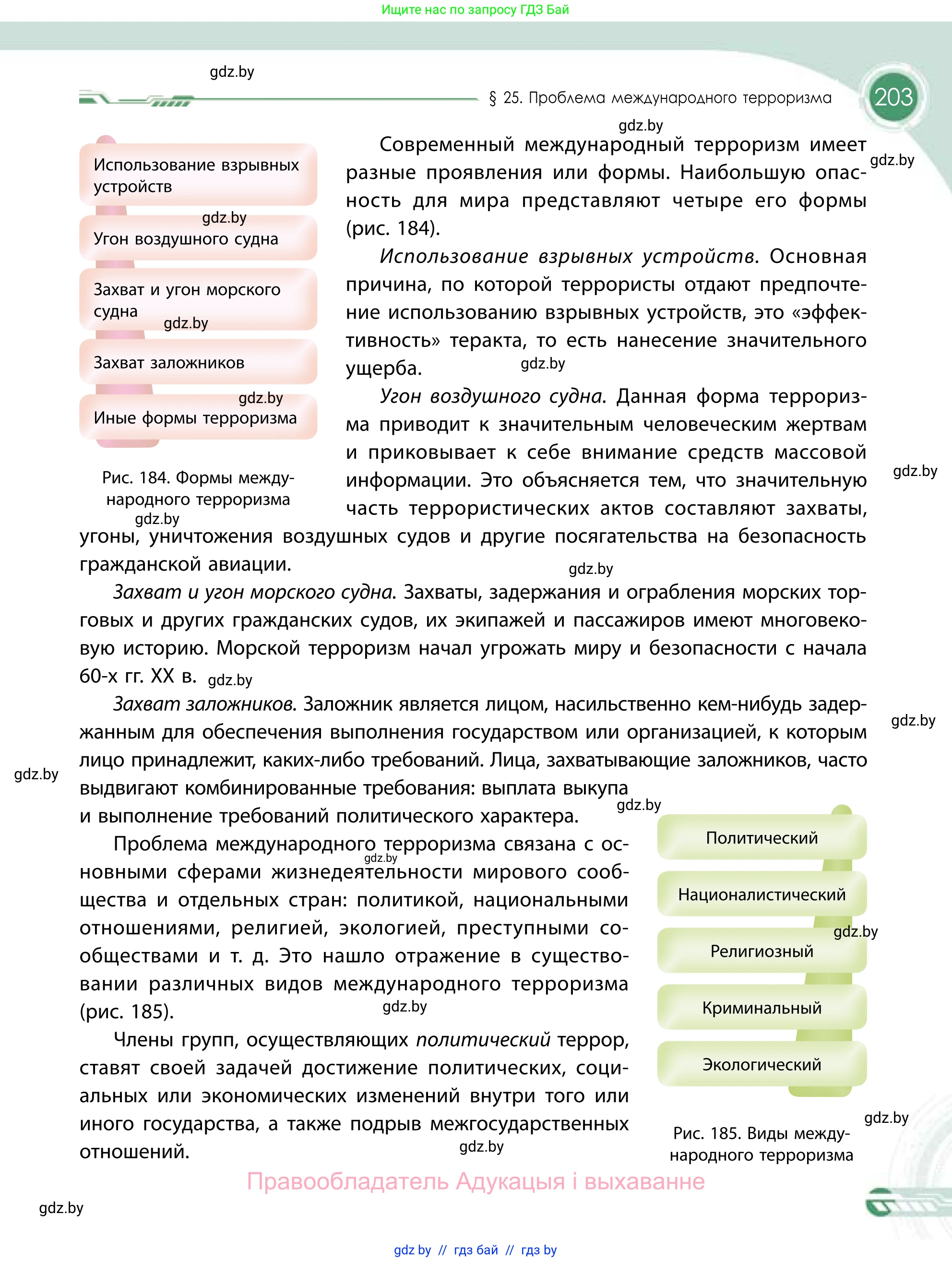 География, 11 класс Учебник, авторы: Витченко Александр Николаевич, Антипова Екатерина Анатольевна, Гузова Ольга Николаевна, издательство Адукацыя i выхаванне, Минск, 2021, страница 203