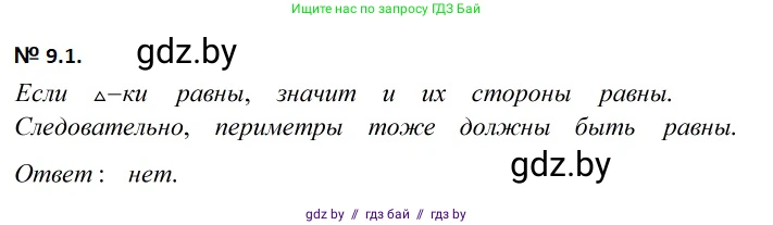 Геометрия, 7-9 класс Сборник задач, авторы: Кононов Сергей Гаврилович, Адамович Тамара Антоновна, Ефимцева Ирина Валерьяновна, Ячейко Таиса Владимировна, издательство Народная асвета, Минск, 2023, страница 20, номер 9.1, Решение 2