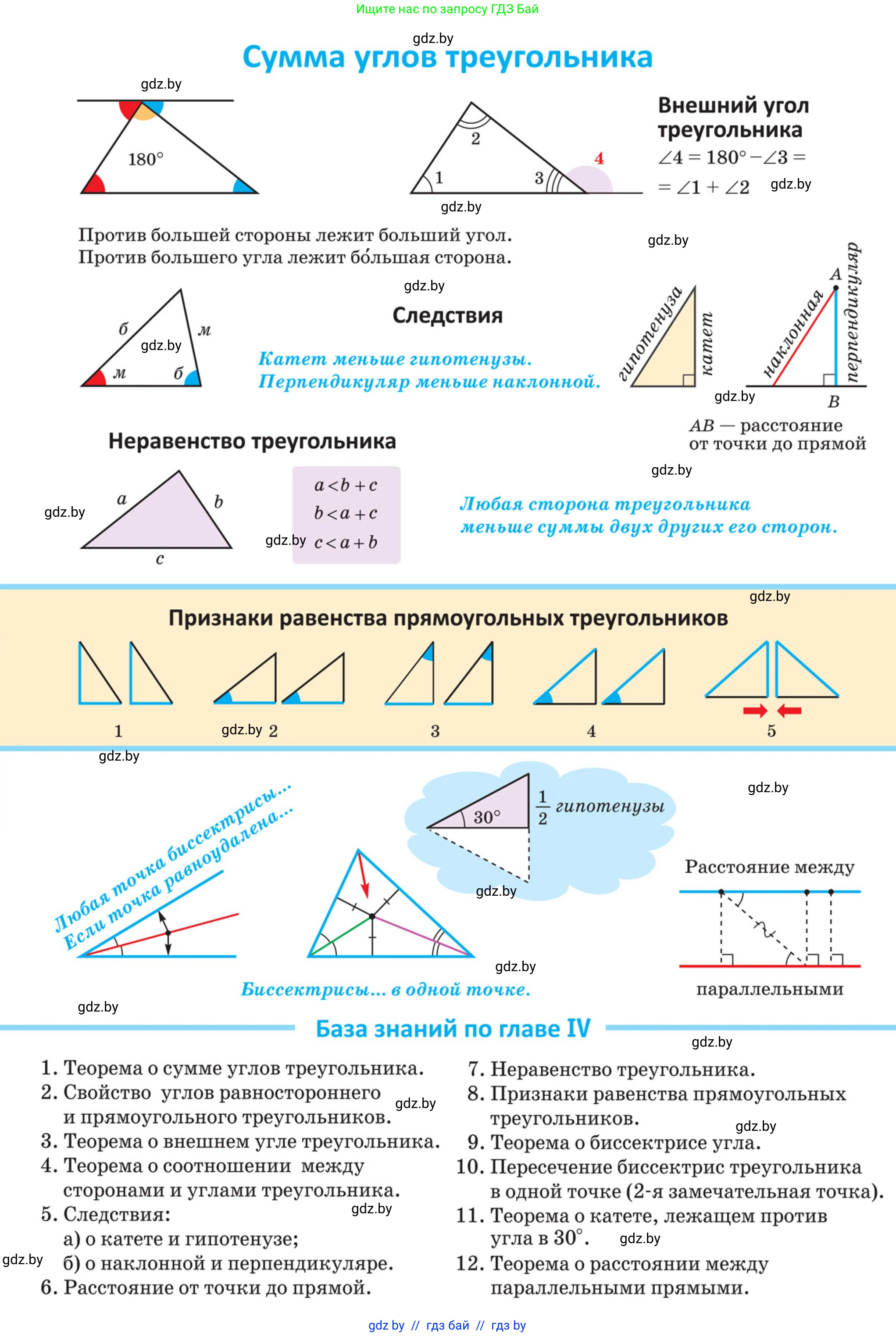 Геометрия, 7 класс Учебник, автор: Казаков Валерий Владимирович, издательство Народная асвета, Минск, 2022, бирюзового цвета, 