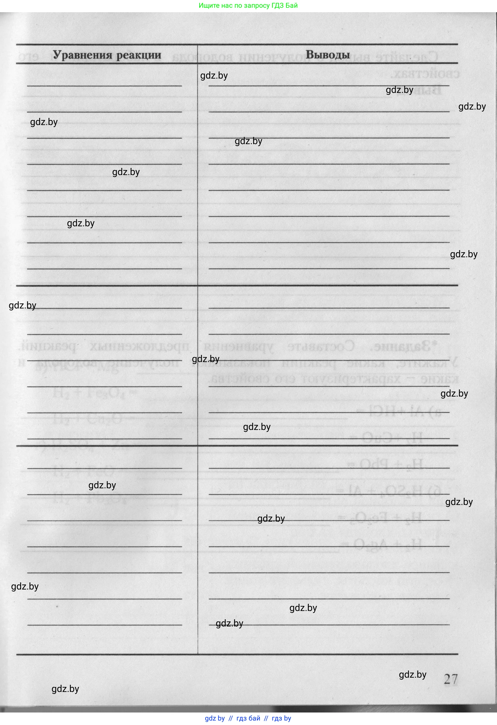 Химия, 7 класс Тетрадь для практических работ, автор: Борушко Ирина Ивановна, издательство Сэр-Вит, Минск, 2022, розового цвета, страница 27