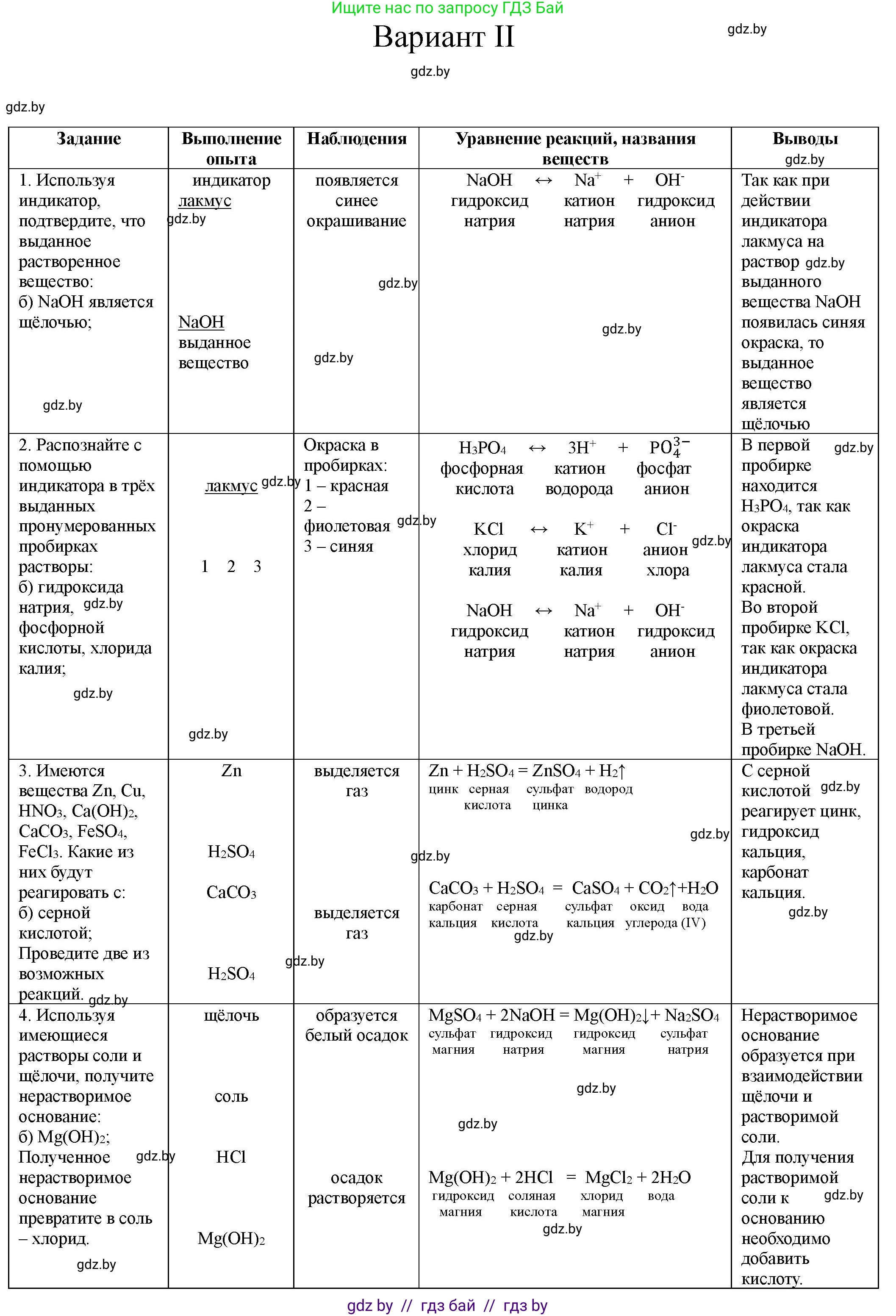 Химия, 8 класс Тетрадь для практических работ, автор: Борушко Ирина Ивановна, издательство Сэр-Вит, Минск, 2022, розового цвета, Часть 1, страница 14, Решение