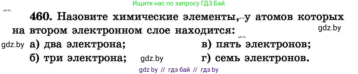 Химия, 8 класс Сборник задач, авторы: Хвалюк Виктор Николаевич, Резяпкин Виктор Ильич, издательство Адукацыя i выхаванне, Минск, 2019, голубого цвета, страница 84, номер 460, Условие