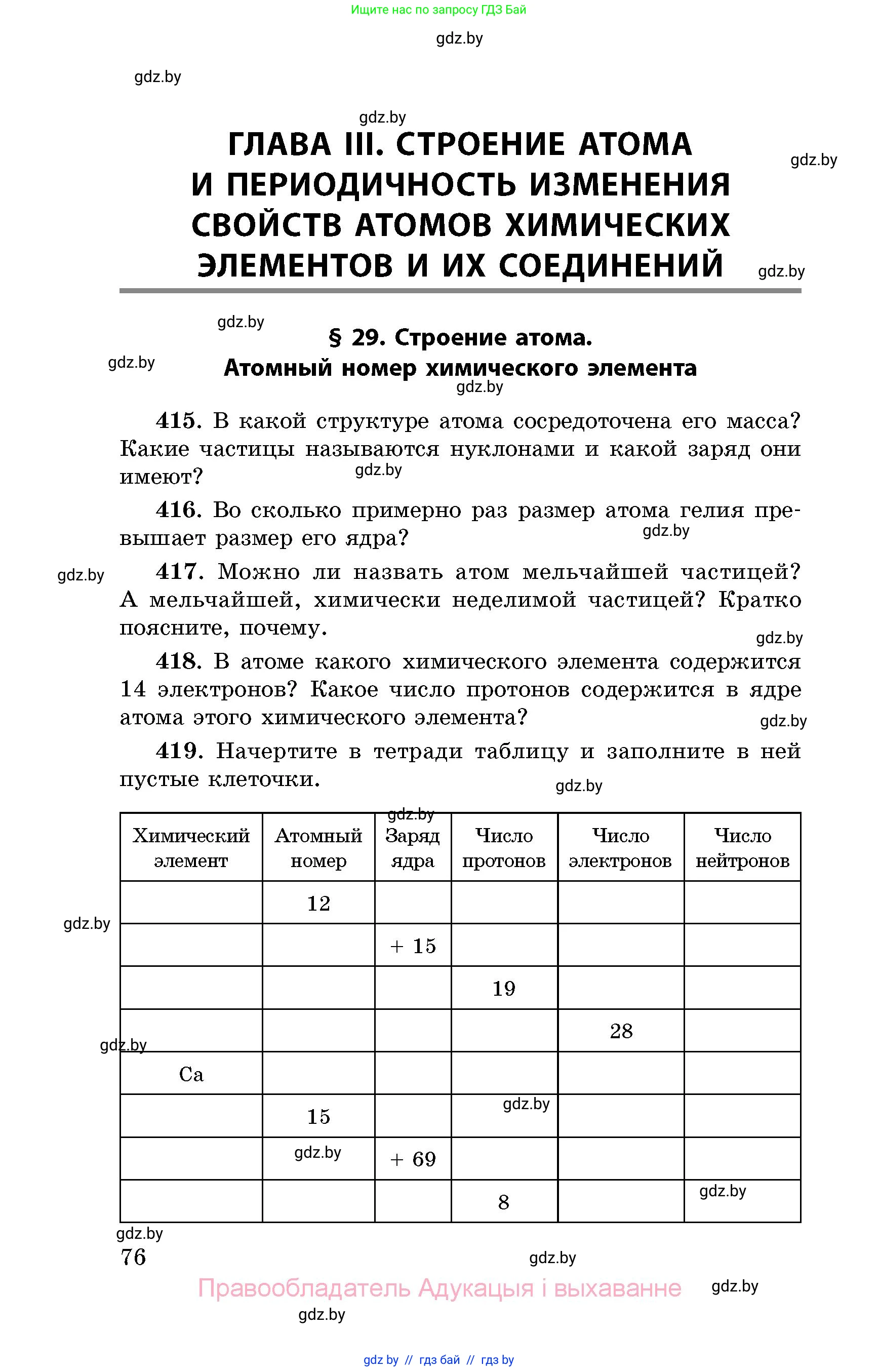 Химия, 8 класс Сборник задач, авторы: Хвалюк Виктор Николаевич, Резяпкин Виктор Ильич, издательство Адукацыя i выхаванне, Минск, 2019, голубого цвета, страница 76