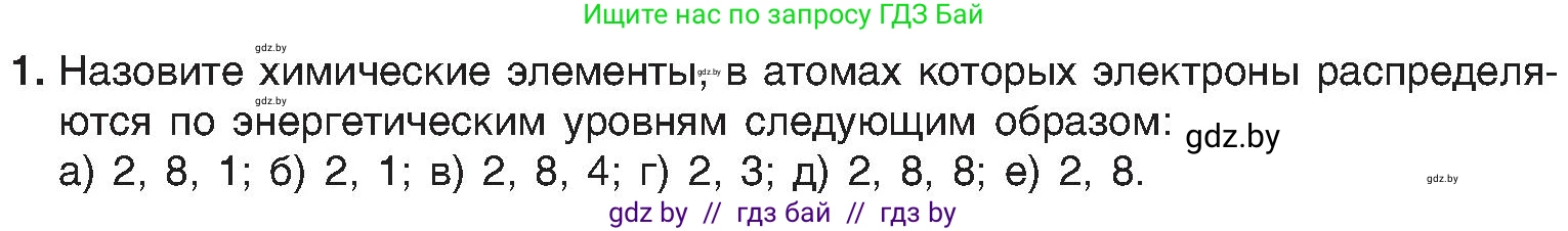 Химия, 8 класс Учебник, авторы: Шиманович Игорь Евгеньевич, Красицкий Василий Анатольевич, Сечко Ольга Ивановна, Хвалюк Виктор Николаевич, издательство Адукацыя i выхаванне, Минск, 2024, страница 162, номер 1, Условие