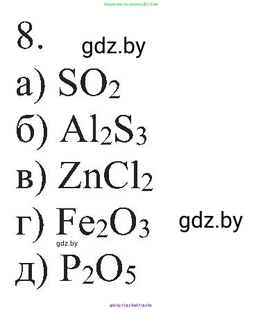 Химия, 8 класс Учебник, авторы: Шиманович Игорь Евгеньевич, Красицкий Василий Анатольевич, Сечко Ольга Ивановна, Хвалюк Виктор Николаевич, издательство Адукацыя i выхаванне, Минск, 2024, страница 11, номер 8, Решение