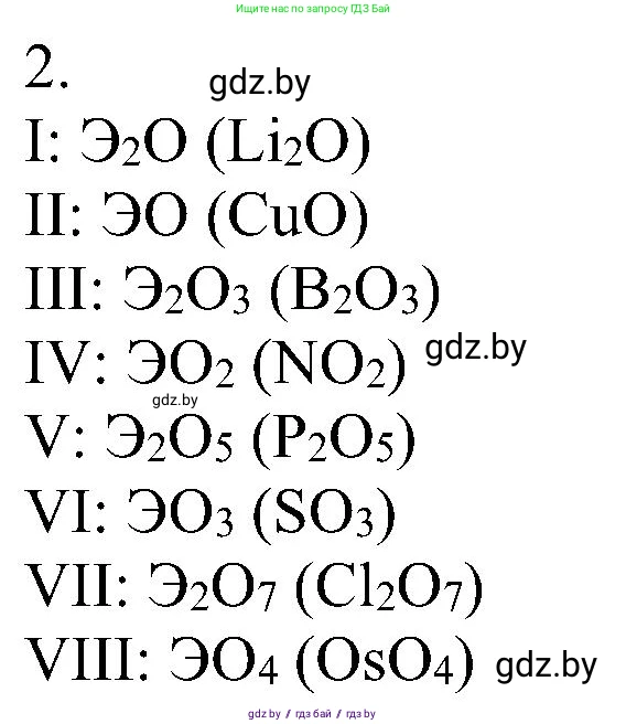 Химия, 8 класс Учебник, авторы: Шиманович Игорь Евгеньевич, Красицкий Василий Анатольевич, Сечко Ольга Ивановна, Хвалюк Виктор Николаевич, издательство Адукацыя i выхаванне, Минск, 2024, страница 55, номер 2, Решение