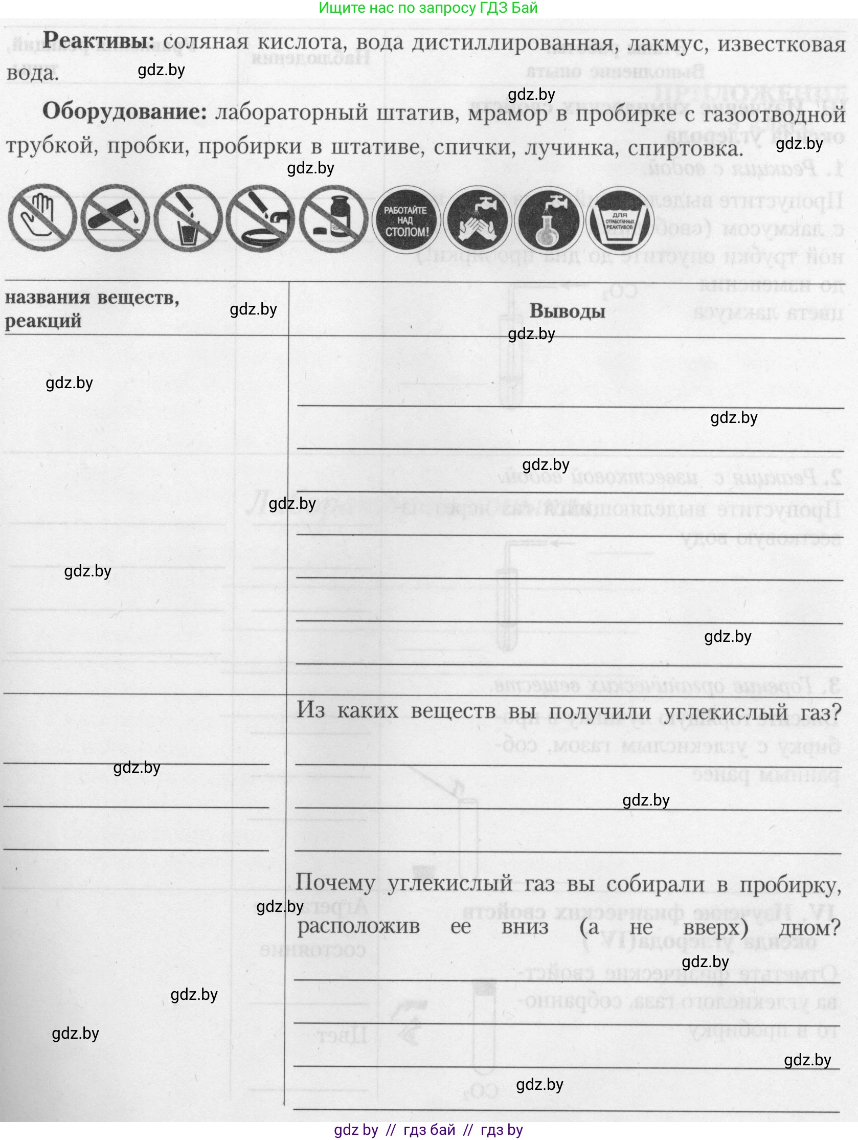 Химия, 9 класс Тетрадь для практических работ, автор: Борушко Ирина Ивановна, издательство Сэр-Вит, Минск, 2022, бирюзового цвета, Часть 1, страница 12, Условие (продолжение 3)