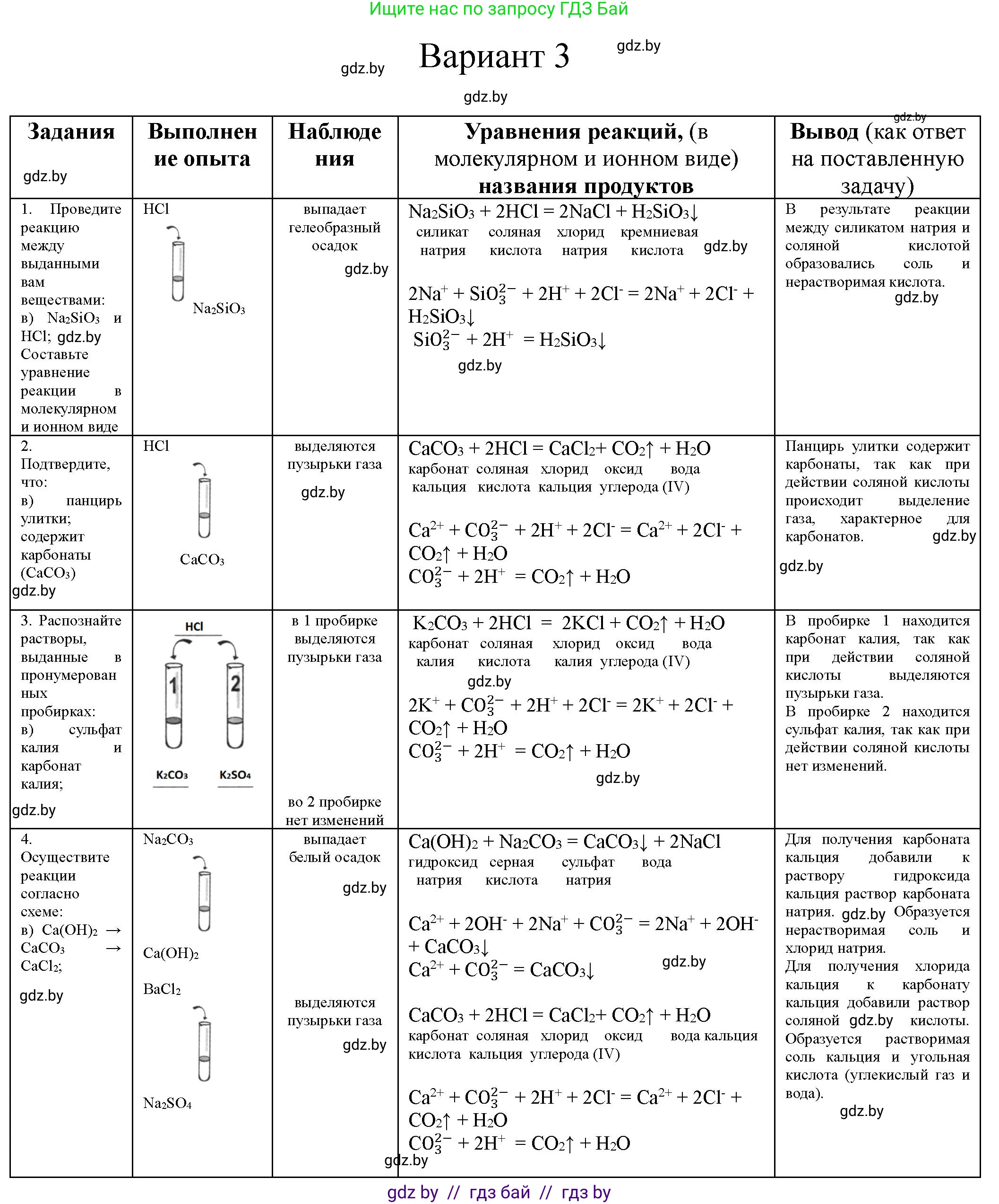 Химия, 9 класс Тетрадь для практических работ, автор: Борушко Ирина Ивановна, издательство Сэр-Вит, Минск, 2022, бирюзового цвета, Часть 1, страница 17, Решение