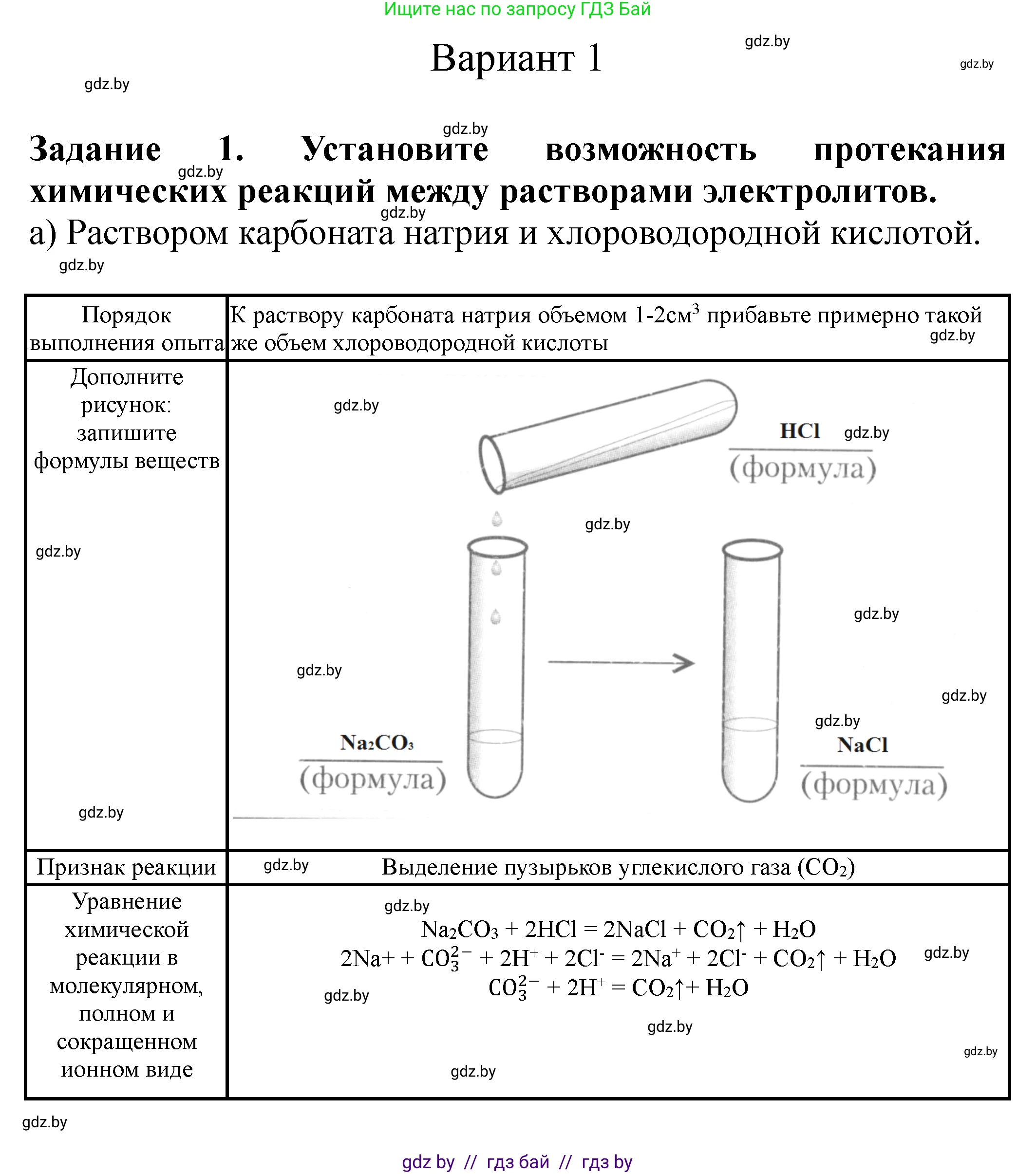 Химия, 9 класс Тетрадь для практических работ, автор: Сечко Ольга Ивановна, издательство Аверсэв, Минск, 2021, салатового цвета, страница 5, Решение