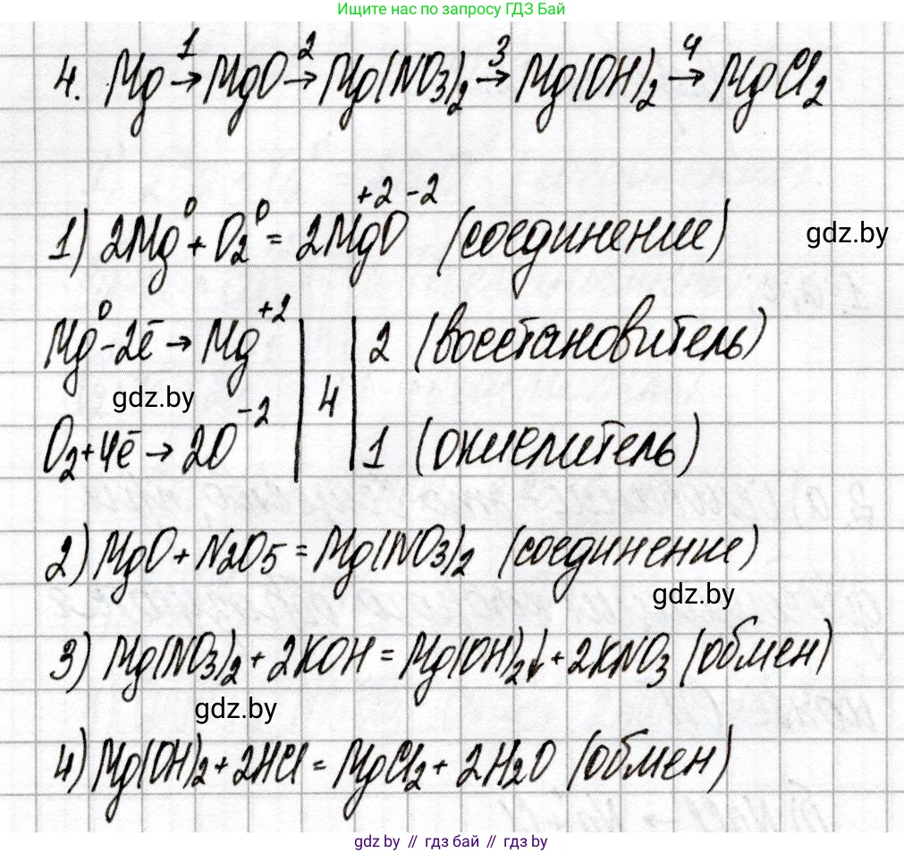 Химия, 9 класс Сборник контрольных и самостоятельных работ, авторы: Сеген Елена Адамовна, Алексеева Алевтина Владимировна, Раппапорт Анна Ильинична, Самолазов С М, Тимошенко Л М, издательство Аверсэв, Минск, 2020, зелёного цвета, страница 5, номер 4, Решение
