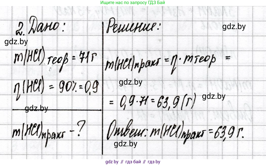 Химия, 9 класс Сборник контрольных и самостоятельных работ, авторы: Сеген Елена Адамовна, Алексеева Алевтина Владимировна, Раппапорт Анна Ильинична, Самолазов С М, Тимошенко Л М, издательство Аверсэв, Минск, 2020, зелёного цвета, страница 60, номер 2, Решение