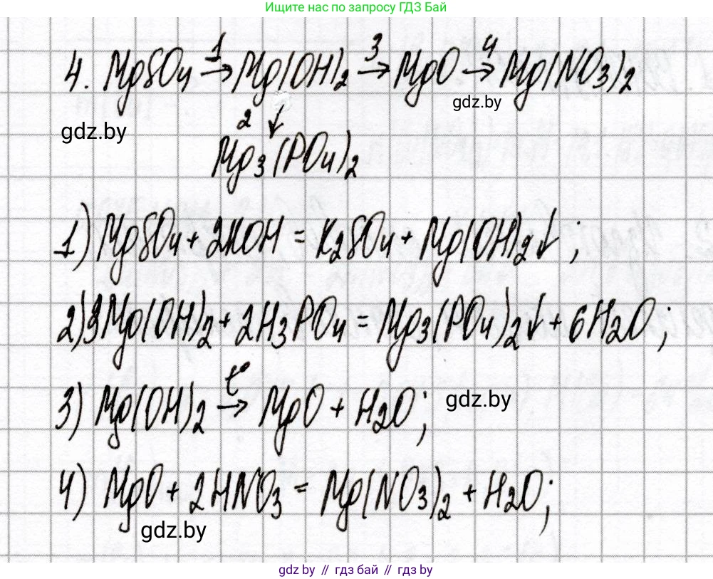 Химия, 9 класс Сборник контрольных и самостоятельных работ, авторы: Сеген Елена Адамовна, Алексеева Алевтина Владимировна, Раппапорт Анна Ильинична, Самолазов С М, Тимошенко Л М, издательство Аверсэв, Минск, 2020, зелёного цвета, страница 76, номер 4, Решение